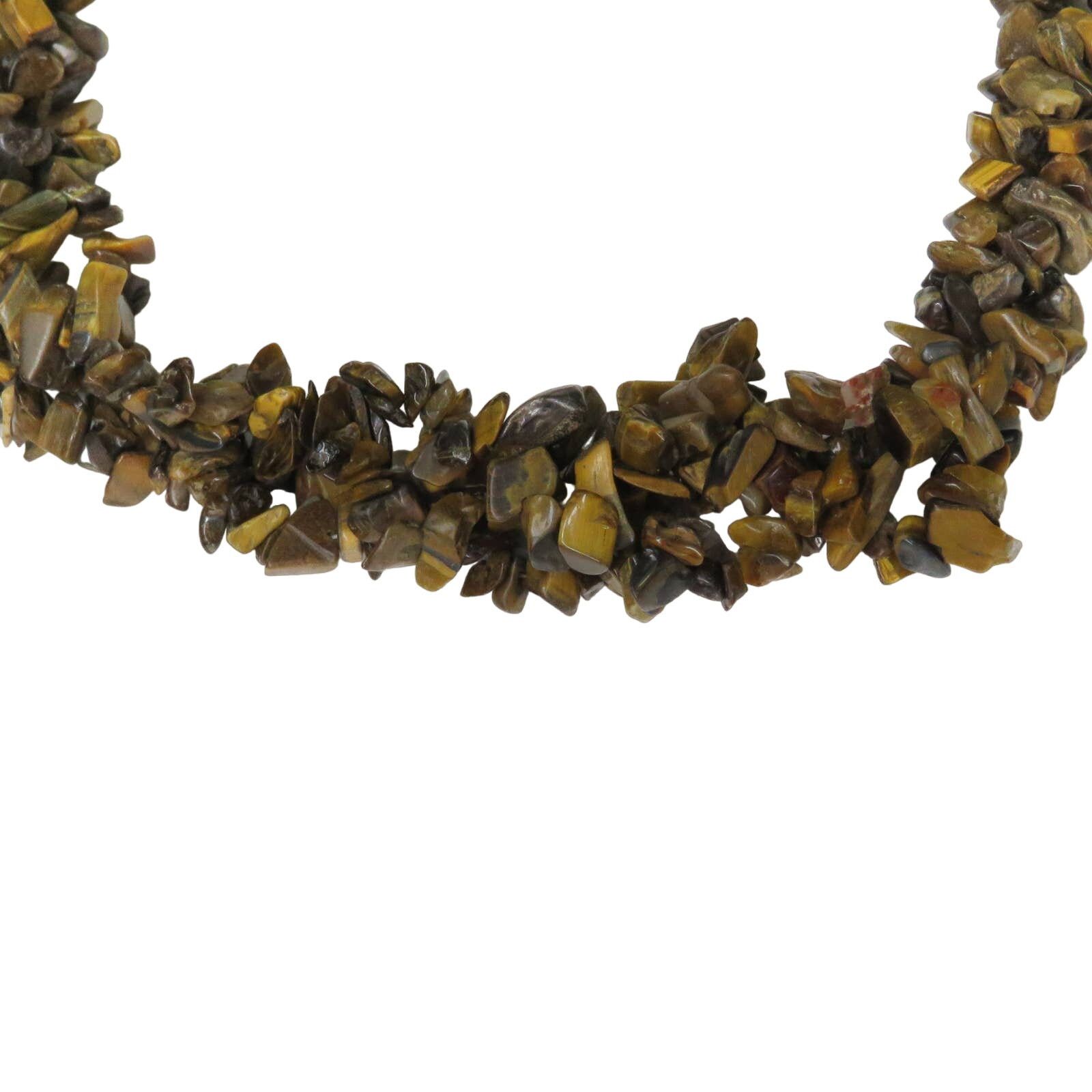 Vintage 1990s Vintage Tiger's Eye Stone Chunky Necklace Size ONE SIZE - 4 Thumbnail