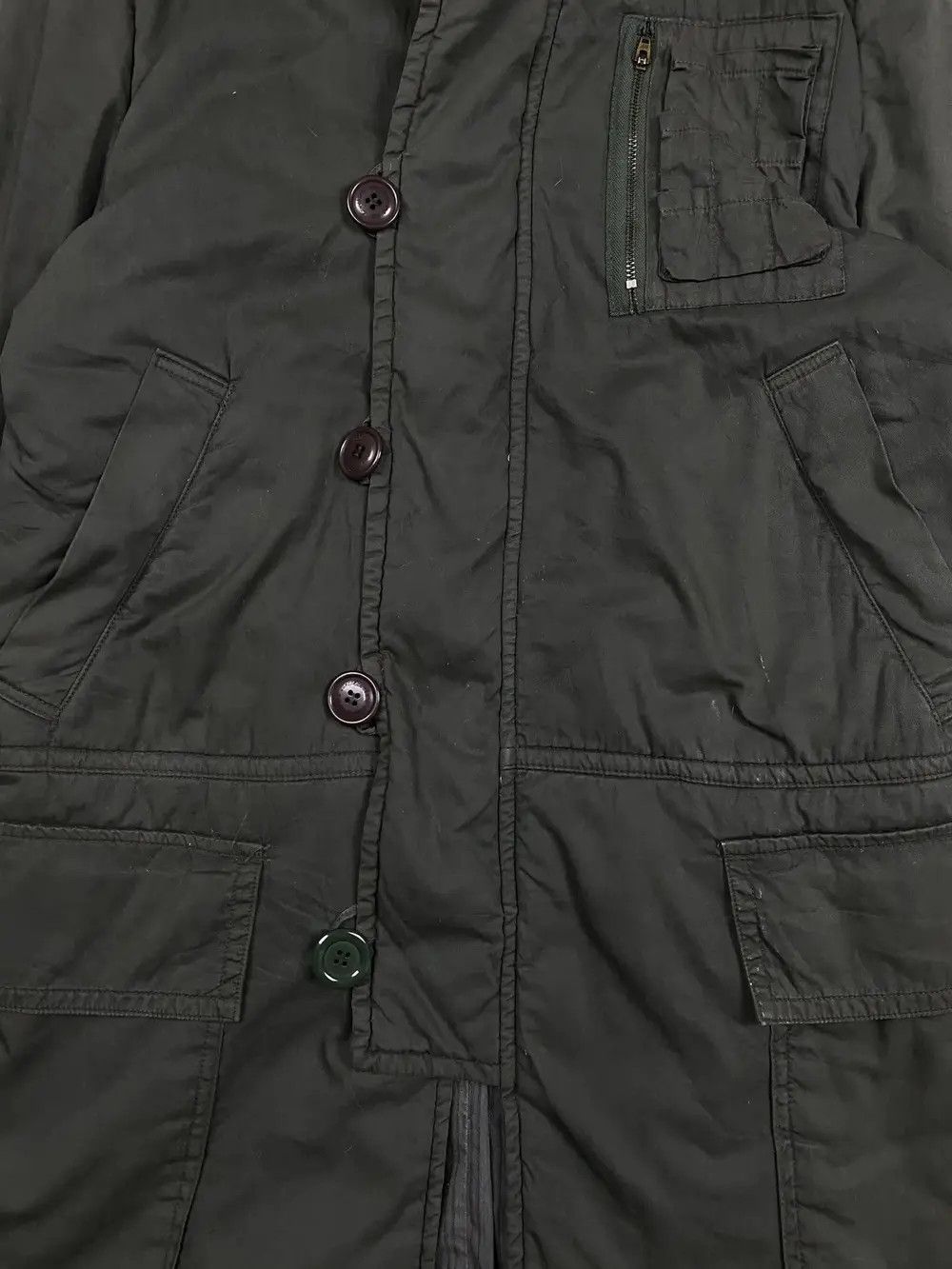 Issey Miyake × Japanese Brand × Vintage Vintage Sunaokuwahara By Issey Miyake Fur Jacket Parka Size US M / EU 48-50 / 2 - 9 Thumbnail