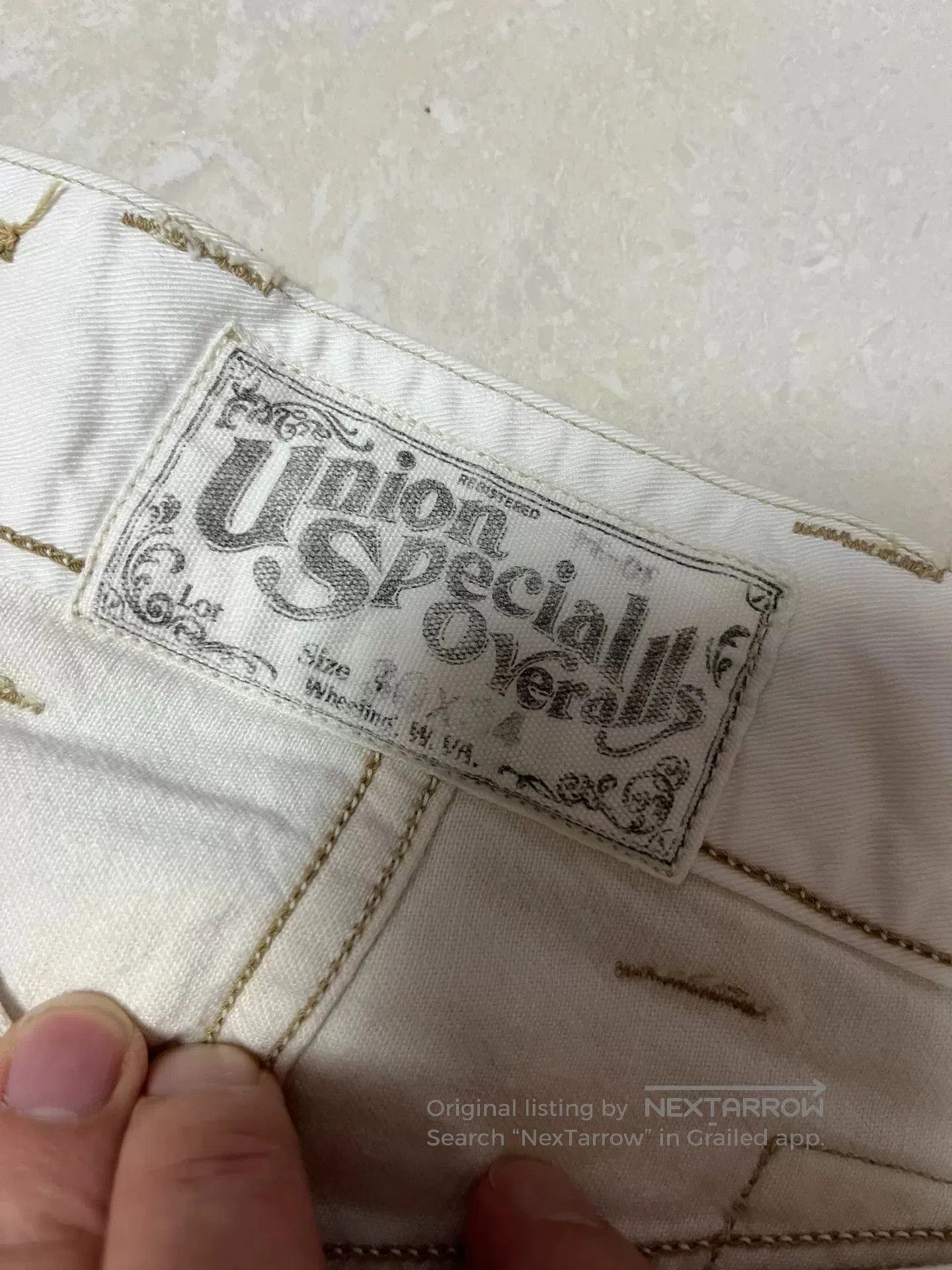 Freewheelers Freewheelers White Mid-rise Straight Leg Pants. Size US 30 / EU 46 - 4 Thumbnail