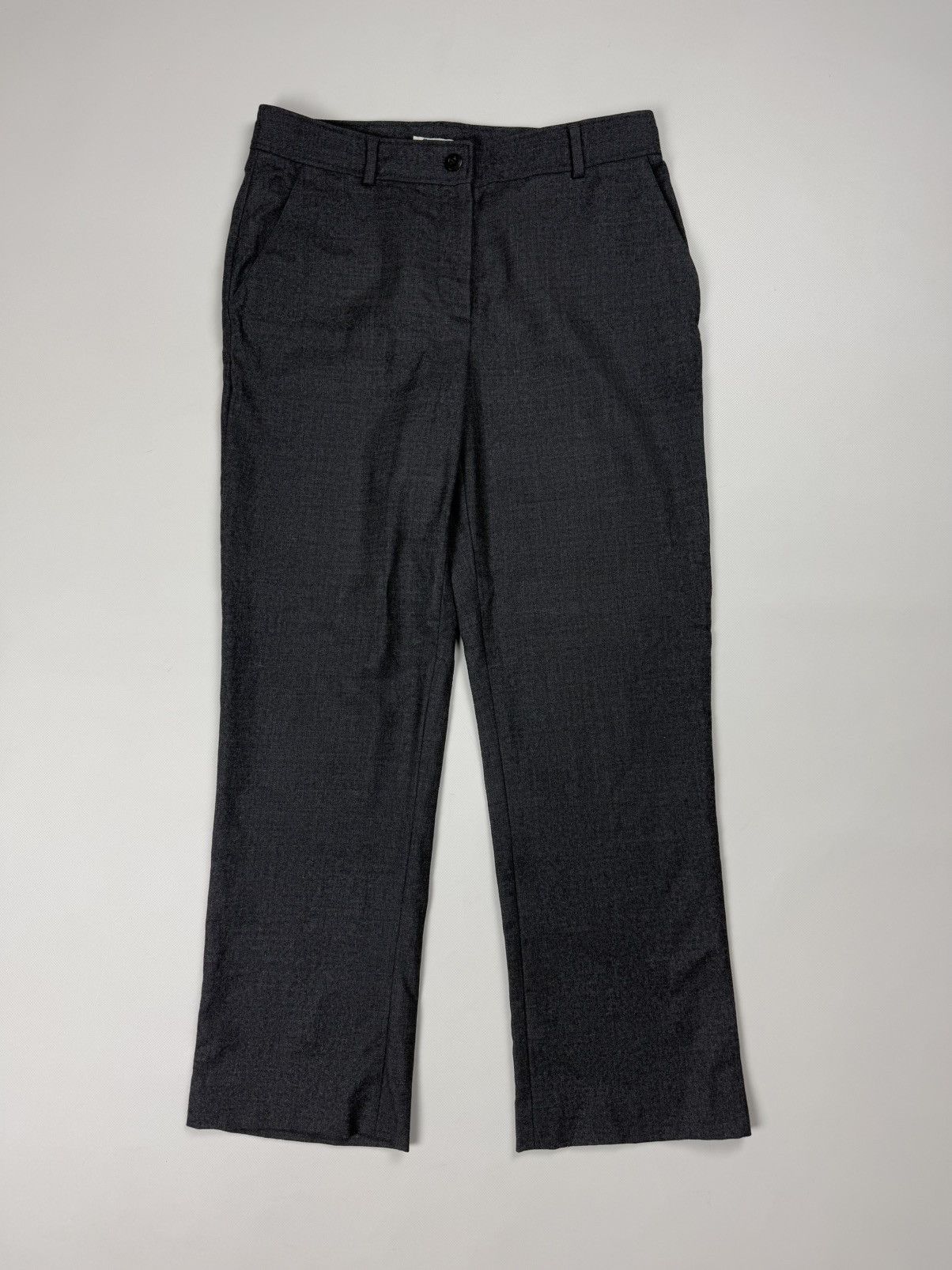 だう　miu miu archive grey slacks Miu Miu Men's' Marled Wool Pants in Grey | LN-CC®