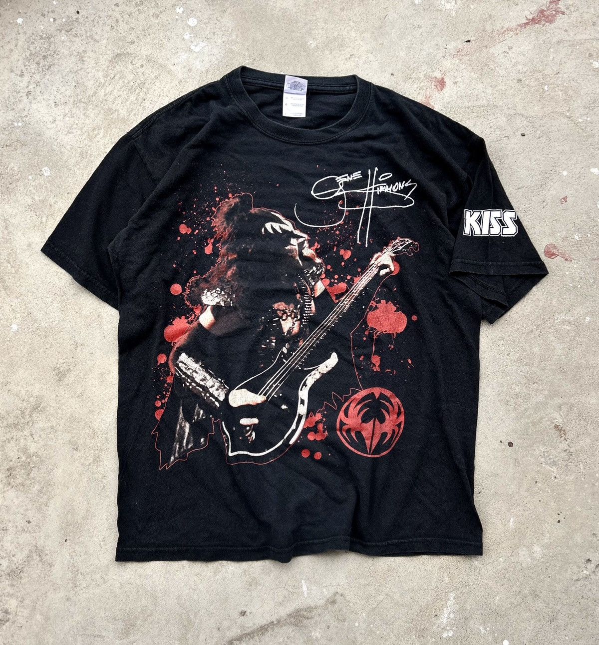 Band Tees 💥RARE VINTAGE💥 1999 KISS GENE SIMMONS Size US L / EU 52-54 / 3 - 1 Thumbnail
