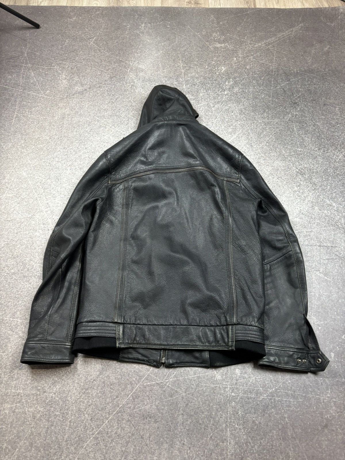 Hysteric Glamour Rick Owens VTG Yohji Yamamoto Style Fur Hood Leather Jacket Size US M / EU 48-50 / 2 - 7 Thumbnail