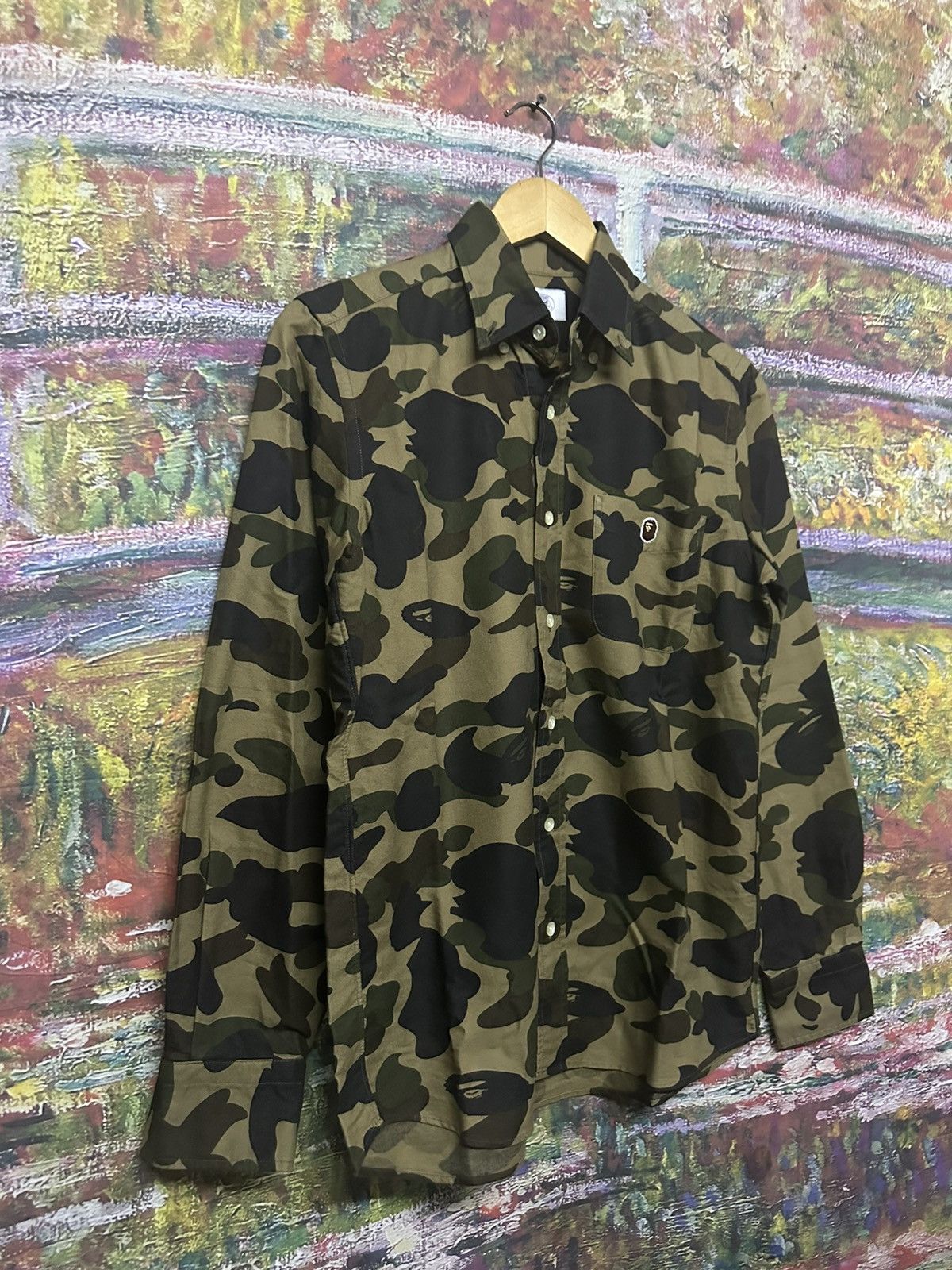 Bape A Bathing Ape Bape Button Up Camo Long Sleeve Size US M / EU 48-50 / 2 - 5 Thumbnail
