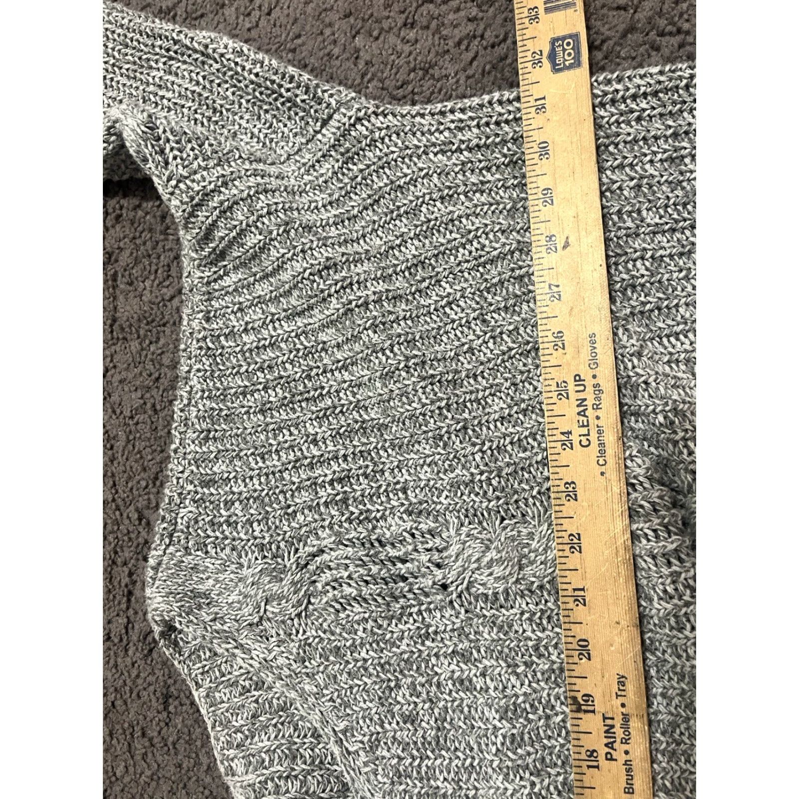 Express Express Womens Pullover Sweater Metallic Gray Scoop Knit M/L Size Express Size M / US 6-8 / IT 42-44 - 4 Thumbnail