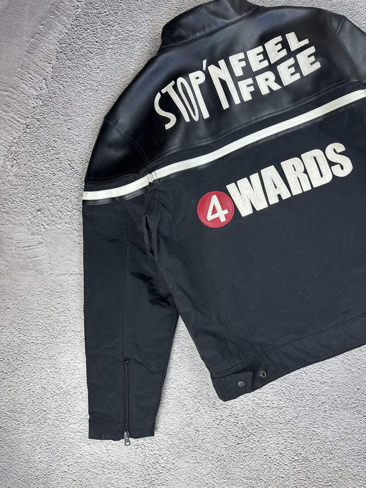 Other Vintage Racing Jacket Wards RingDenim Stop’n Feel Free Motor Size US L / EU 52-54 / 3 - 11 Thumbnail