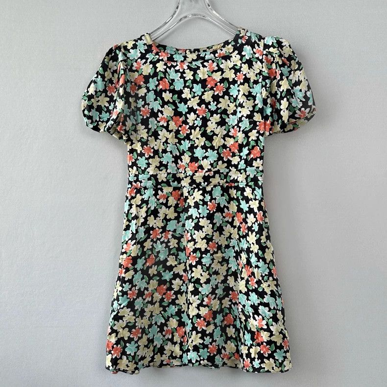 Saint Laurent Paris YSL Silk Floral Puff Sleeve Dress Size US 38 / EU 54 - 1 Thumbnail