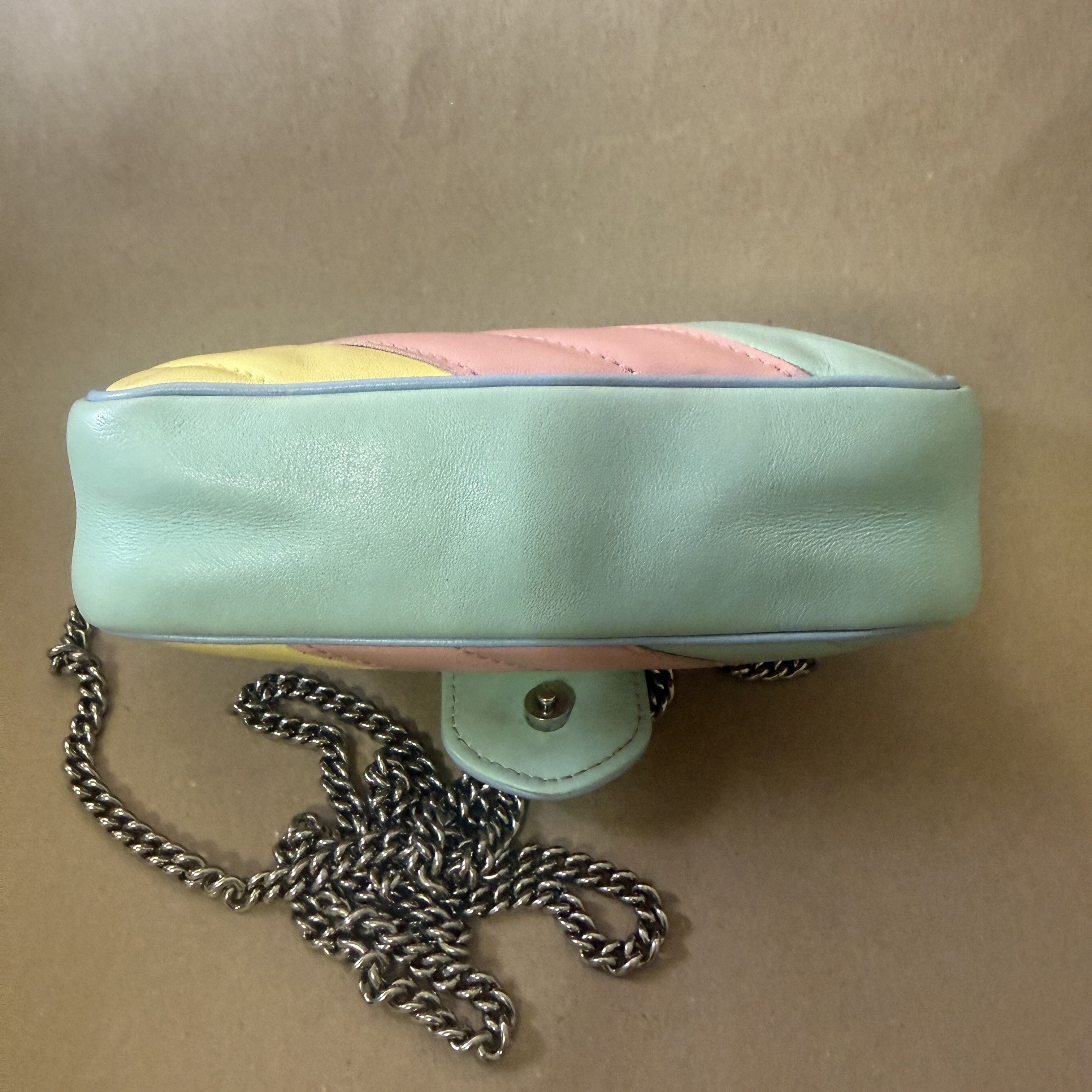 Gucci Gucci Marmont Mini GG with Silver Chain Size ONE SIZE - 10 Thumbnail