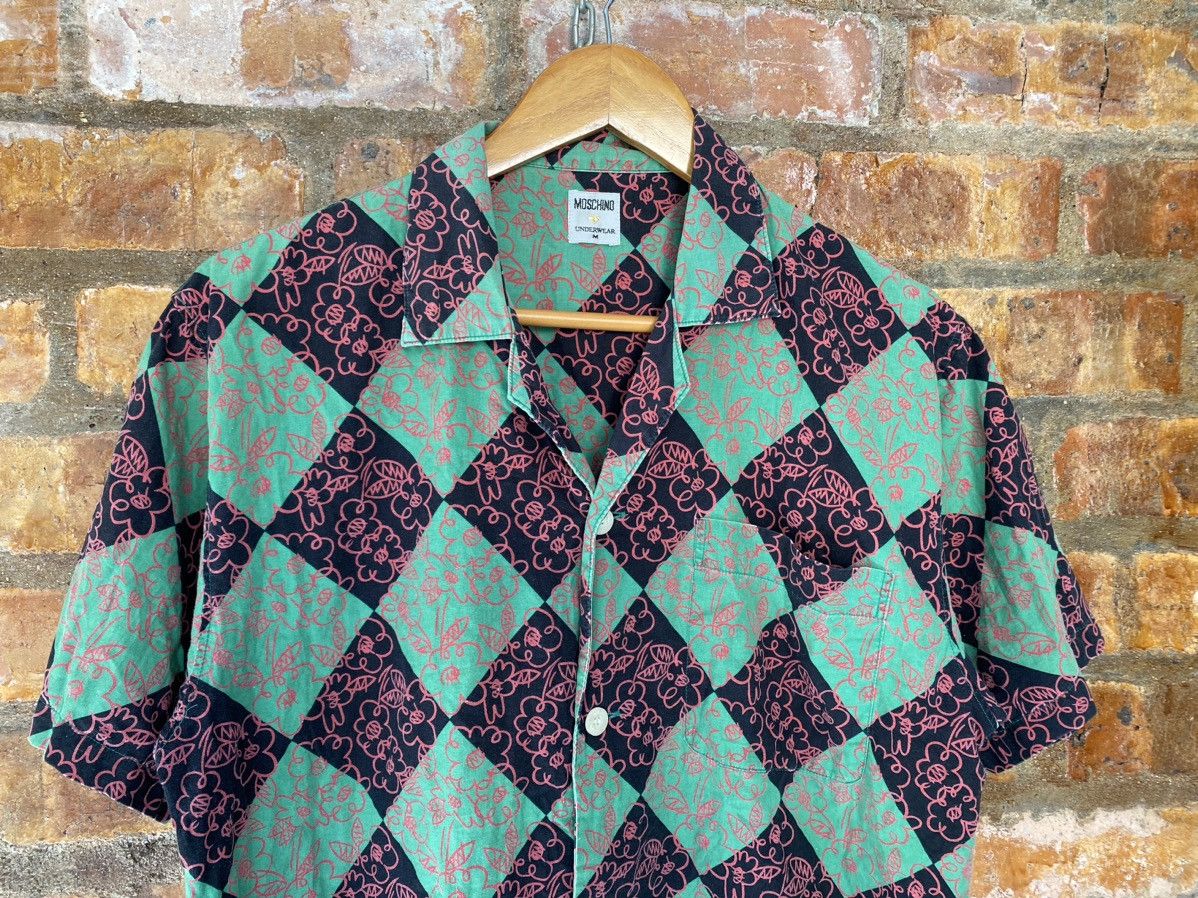 Iceberg × Moschino × Vintage 90s Moschino checked floral button up Size US M / EU 48-50 / 2 - 3 Thumbnail