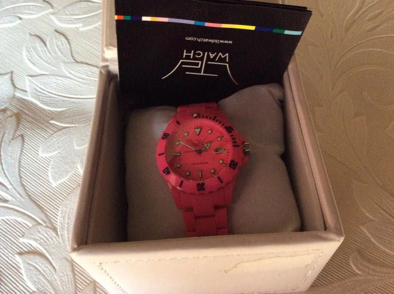 Designer LTD Watch - Womens Watch - Plastic pink strap watch Size ONE SIZE - 1 Thumbnail