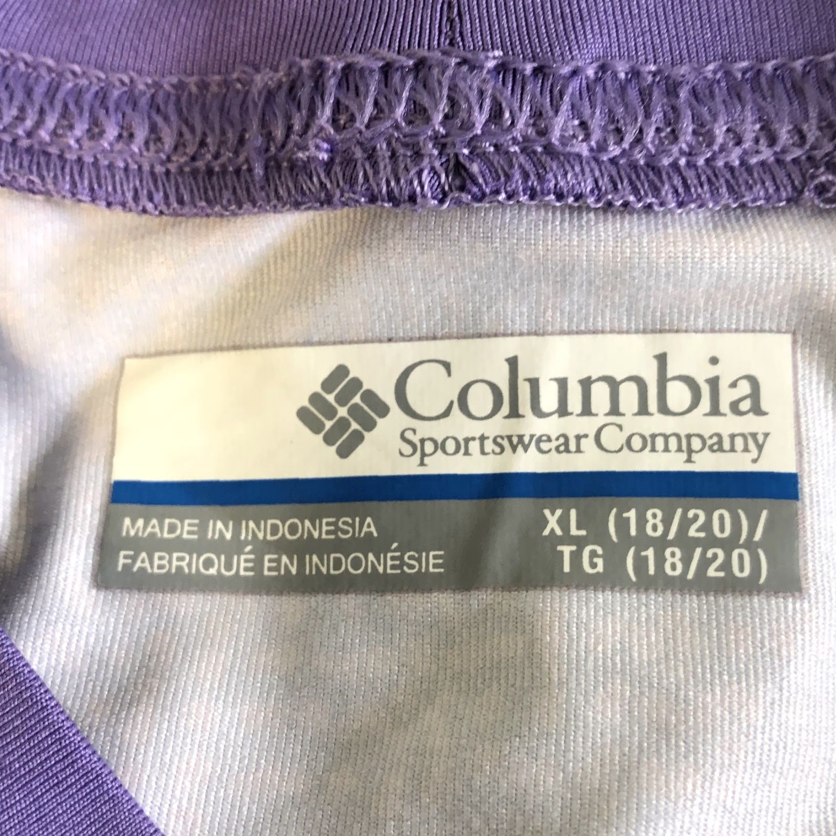 Vintage Columbia T-Shirt Mens Raglan Long Sleeve Purple Round Neck XL All Seasons Comfort Logo Pullover Casual Shirt Men XL Size US XL / EU 56 / 4 - 5 Thumbnail
