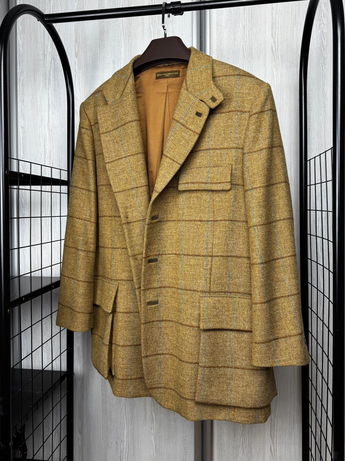 Holland & Holland Holland & Holland checkered tweed hunting blazer jacket 58 Size US XXL / EU 58 / 5 - 9 Thumbnail