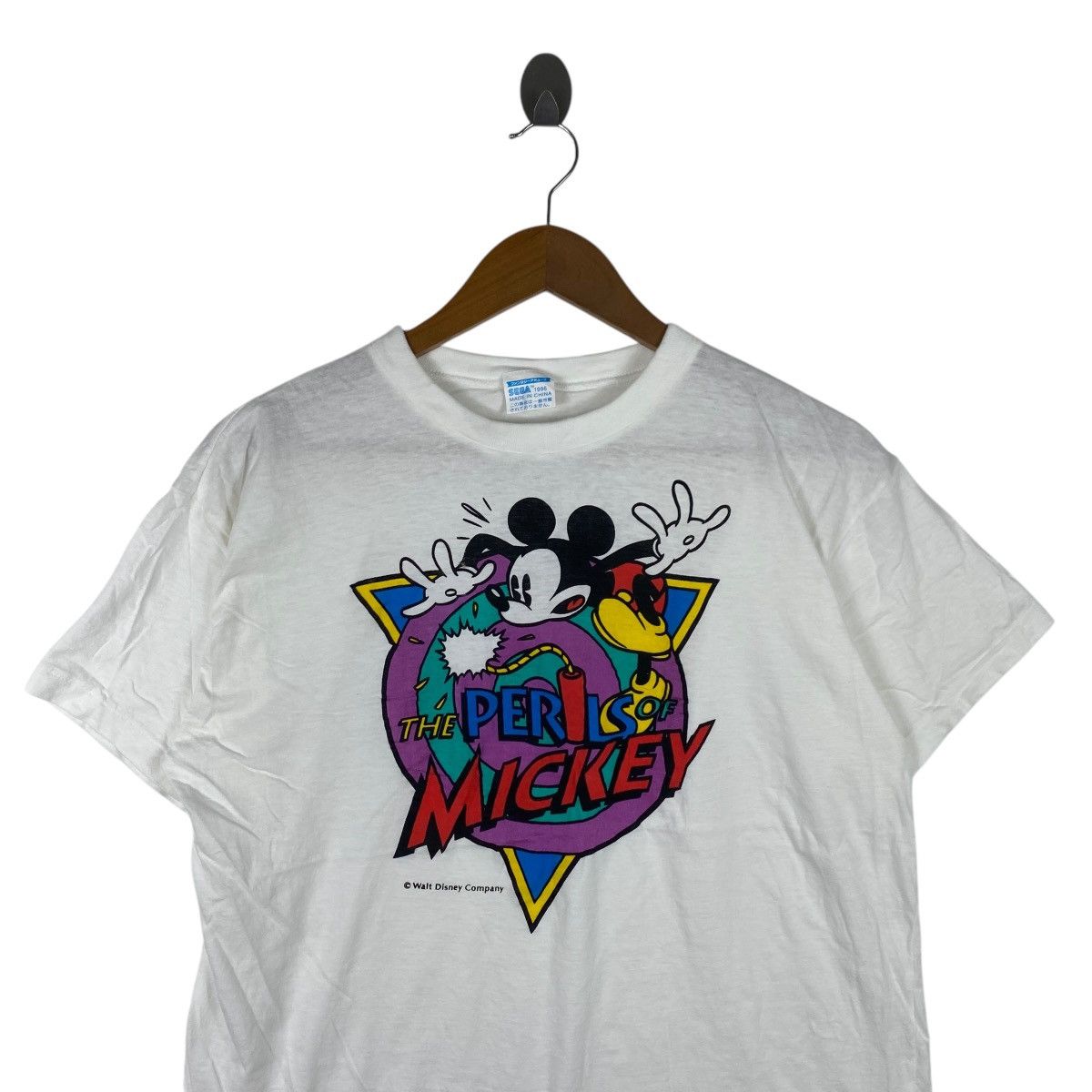 Vintage Vintage 1996 THE PERILS OF MICKEY Sega Video Game Tee Top Size US M / EU 48-50 / 2 - 2 Thumbnail