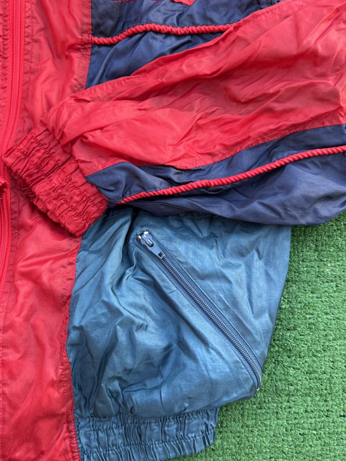 Dunlop Dunlop red and blue windbreaker jacket Size US L / EU 52-54 / 3 - 6 Thumbnail