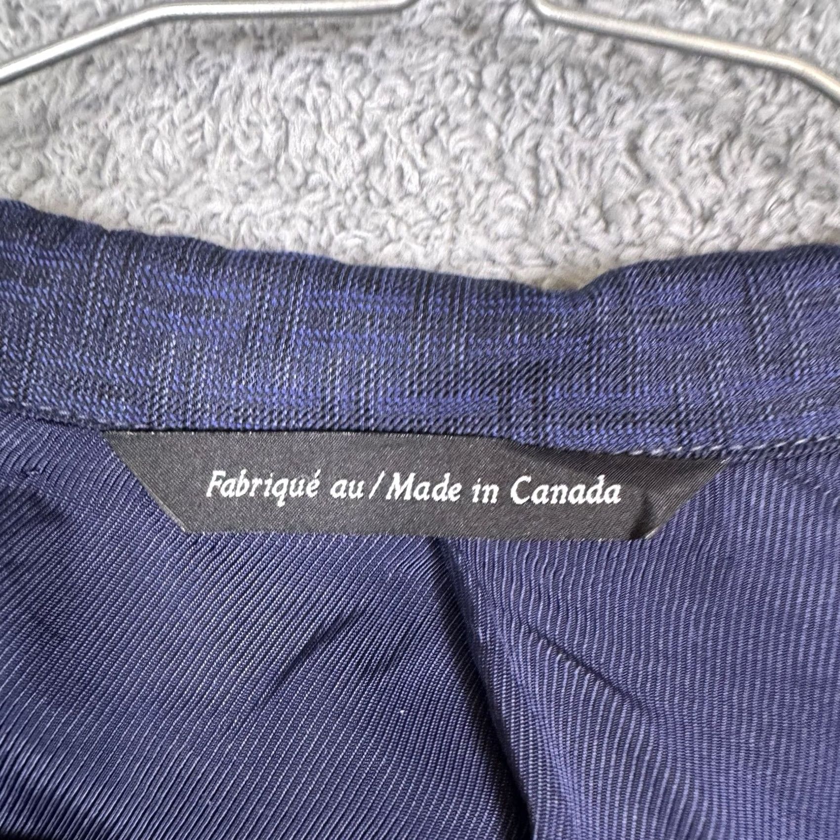 Tallia Coppley Sport Coat Mens 42R Blazer Wool Blue 2-Button Notch Lapel Double-Vented Regular Fit Geometric Napoli Tallia Di Delfino Napoli Blazer Suit Size 42R - 7 Thumbnail