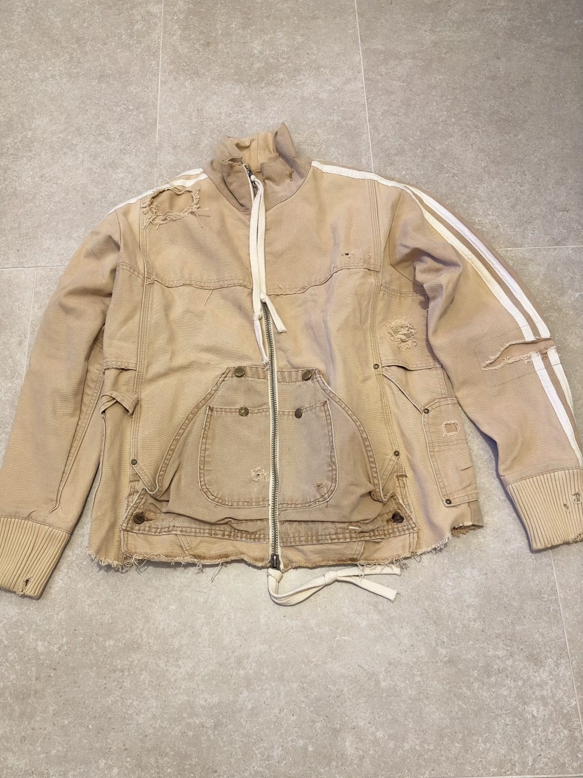 Greg Lauren Canvas Track Jacket