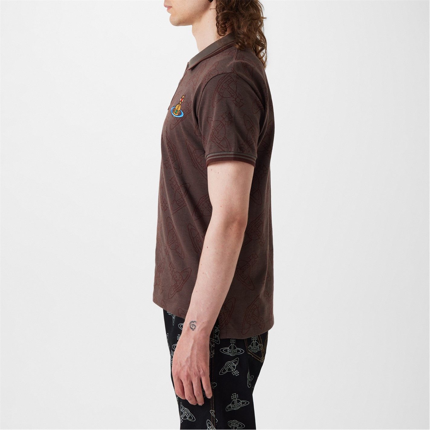 Vivienne Westwood o1g2r1mq0526 Classic Polo Shirt in Brown Size US S / EU 44-46 / 1 - 3 Thumbnail