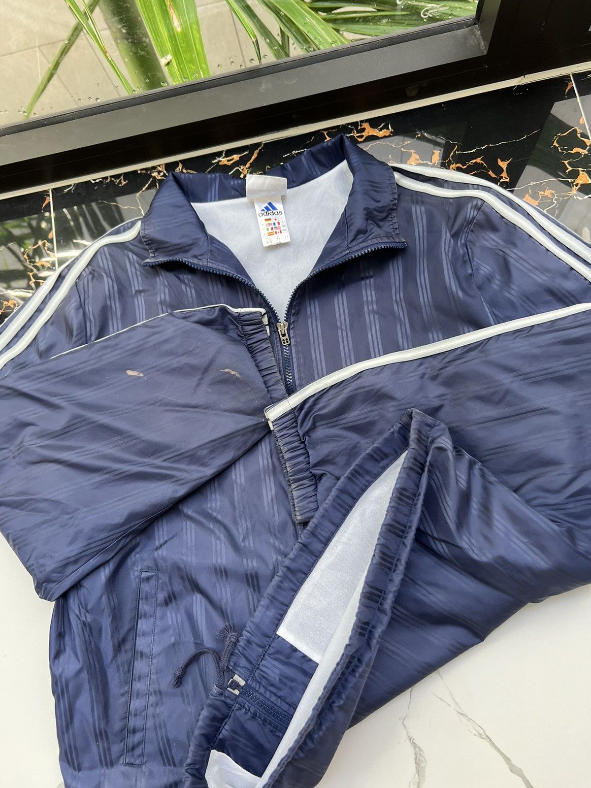 Adidas × Vintage 90's ADIDAS SMALL LOGO Y2K TRACK JACKET Size US L / EU 52-54 / 3 - 7 Thumbnail