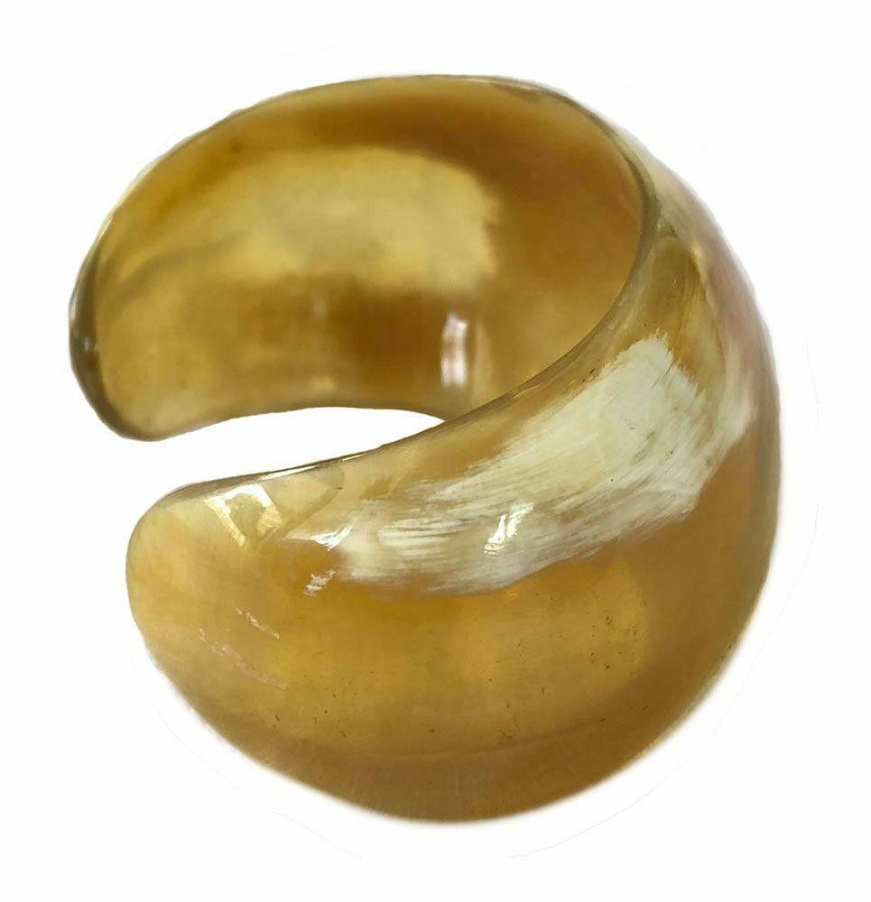 Designer New Textured Cow Horn Bracelet. Size ONE SIZE - 3 Thumbnail