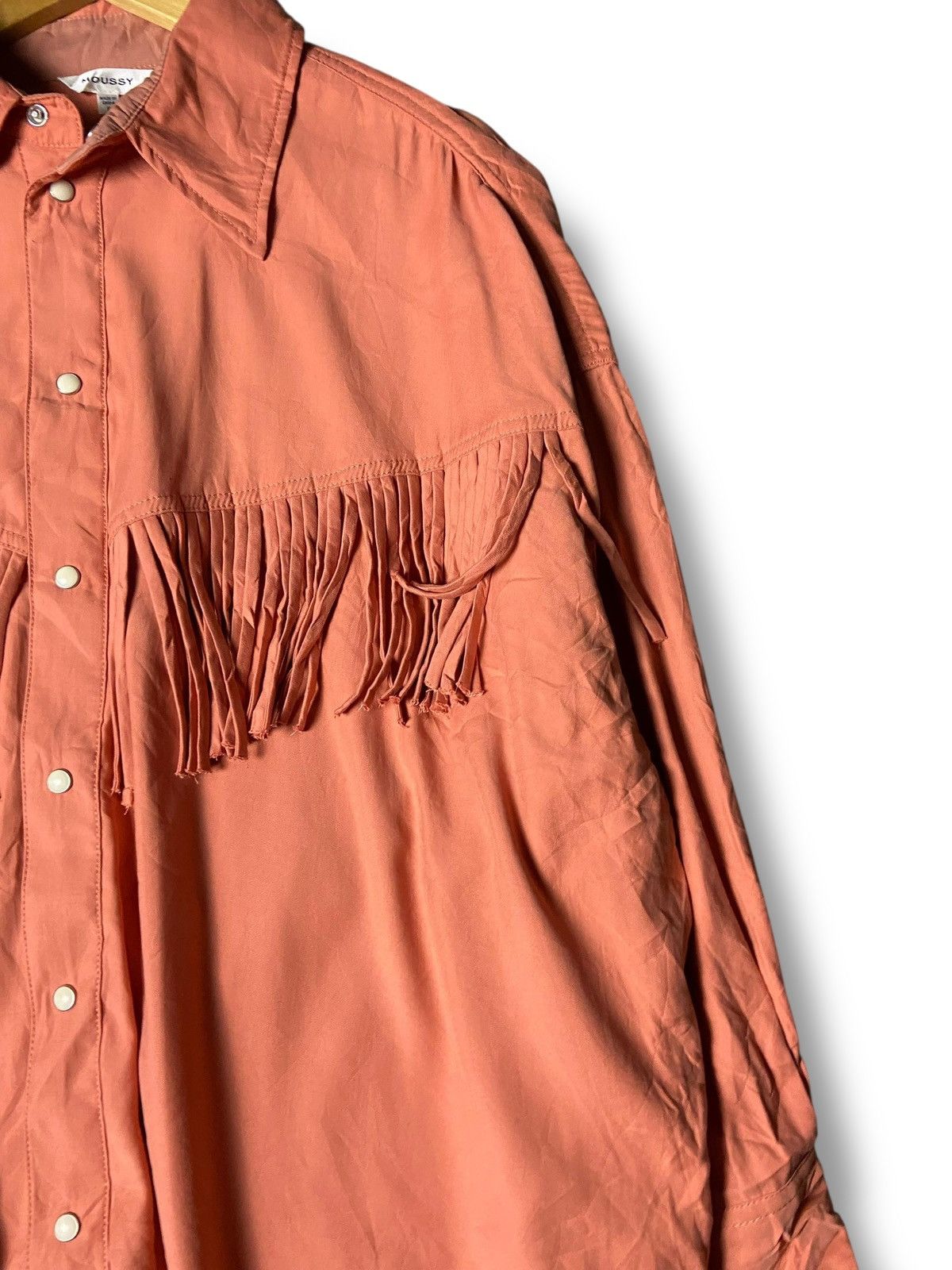 Japanese Brand Moussy Fringe Over Button Up Shirts (166) Size ONE SIZE - 5 Thumbnail