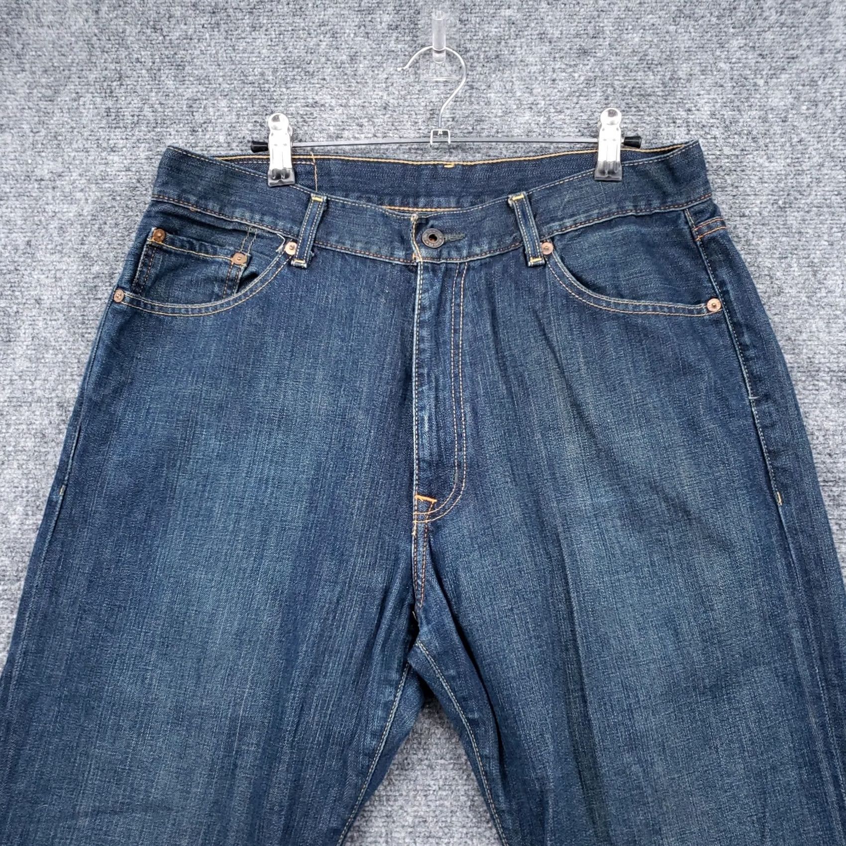 Ralph Lauren Ralph Lauren Polo Jeans Co Mens Jeans 34x31 Dark Wash Denim Straight Zip Fly 5-Pocket Blue Regular Mens Size US S / EU 44-46 / 1 - 3 Thumbnail