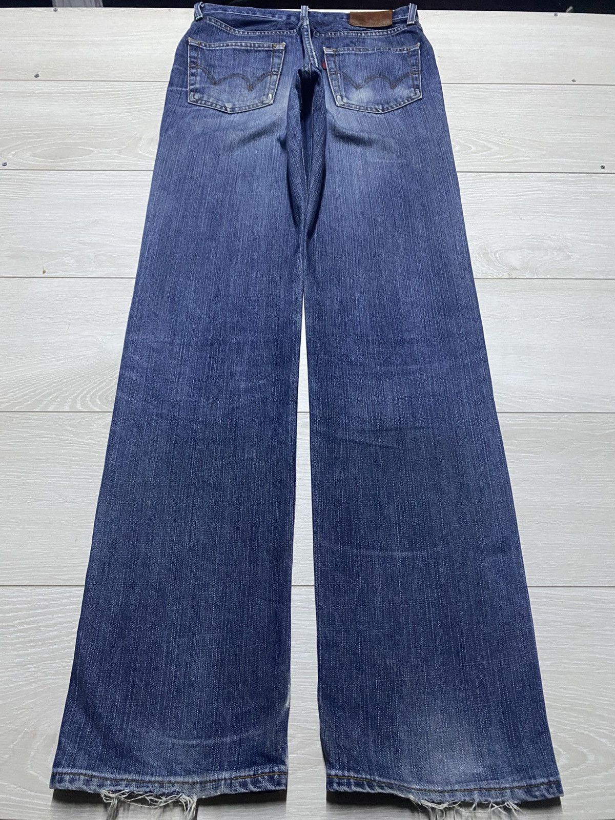 Edwin Vintage Edwin 503 Faded Wash Distressed Loose Jeans Size US 30 / EU 46 - 2 Thumbnail