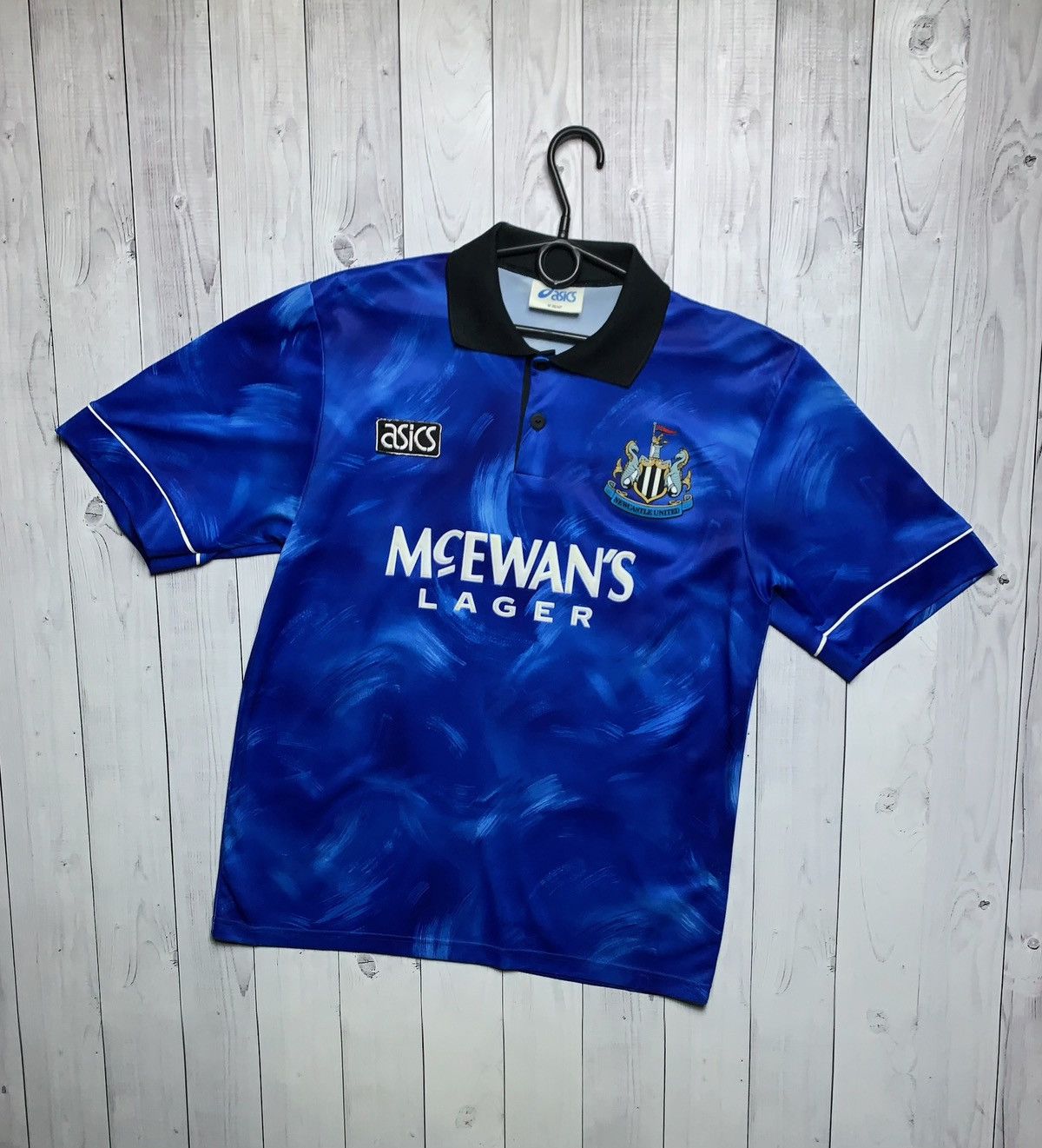 Asics × Vintage Vintage New Castle United soccer jersey asics rare M blue Size US M / EU 48-50 / 2 - 1 Thumbnail
