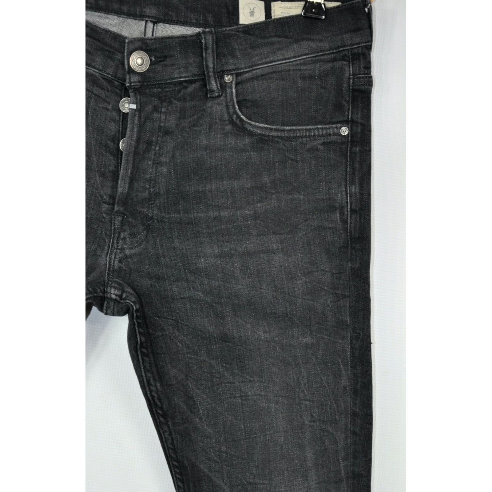 Allsaints AllSaints Print Cigarette Skinny Jeans Men 32 Black 98%Cotton 2%Elastane Slim Stretch Denim Vintage N/A N/A Size US 32 / EU 48 - 6 Thumbnail