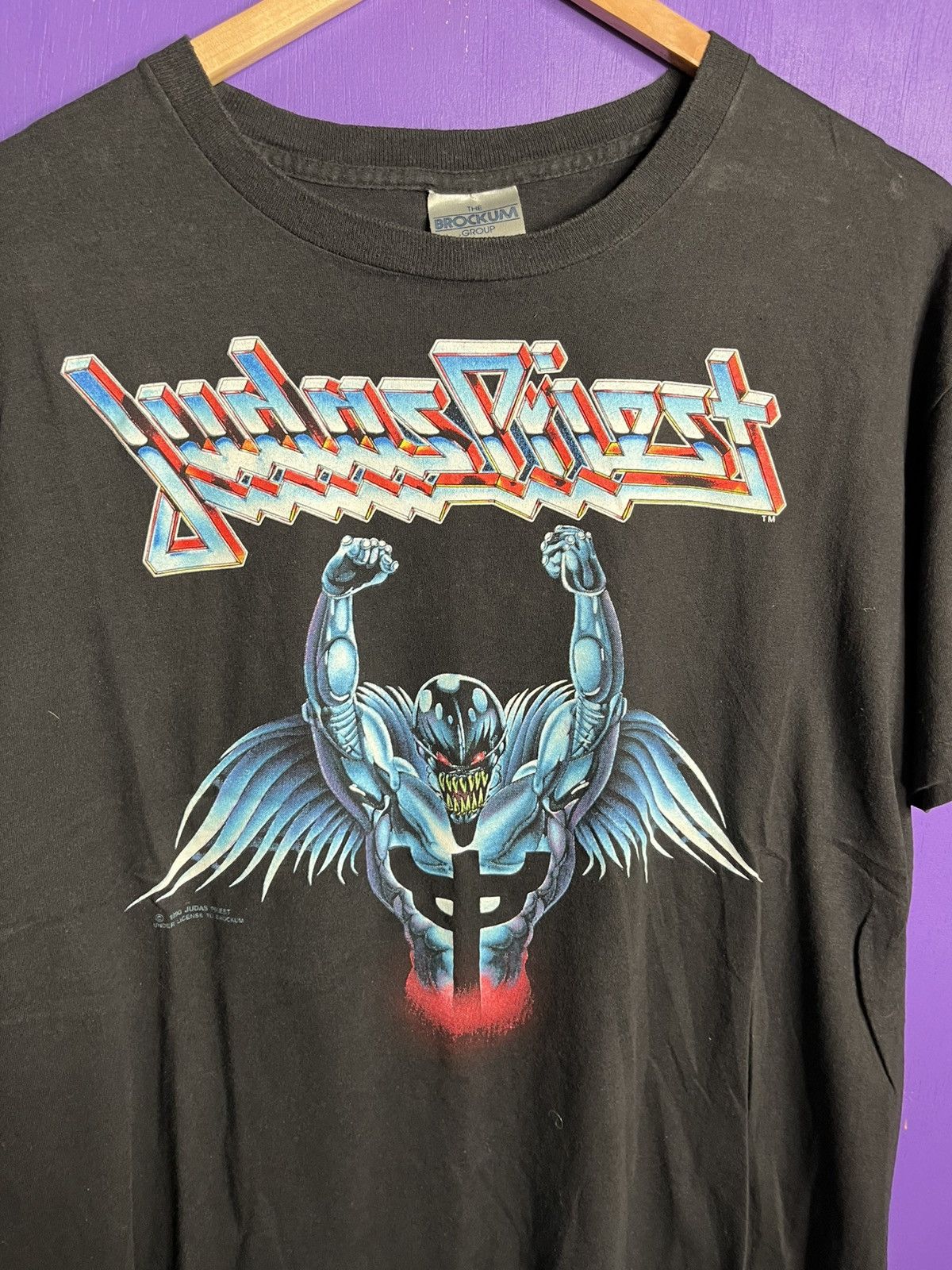 Band Tees × Vintage Vintage 1990 Judas Priest painkiller man tour t-shirt Size US L / EU 52-54 / 3 - 3 Thumbnail