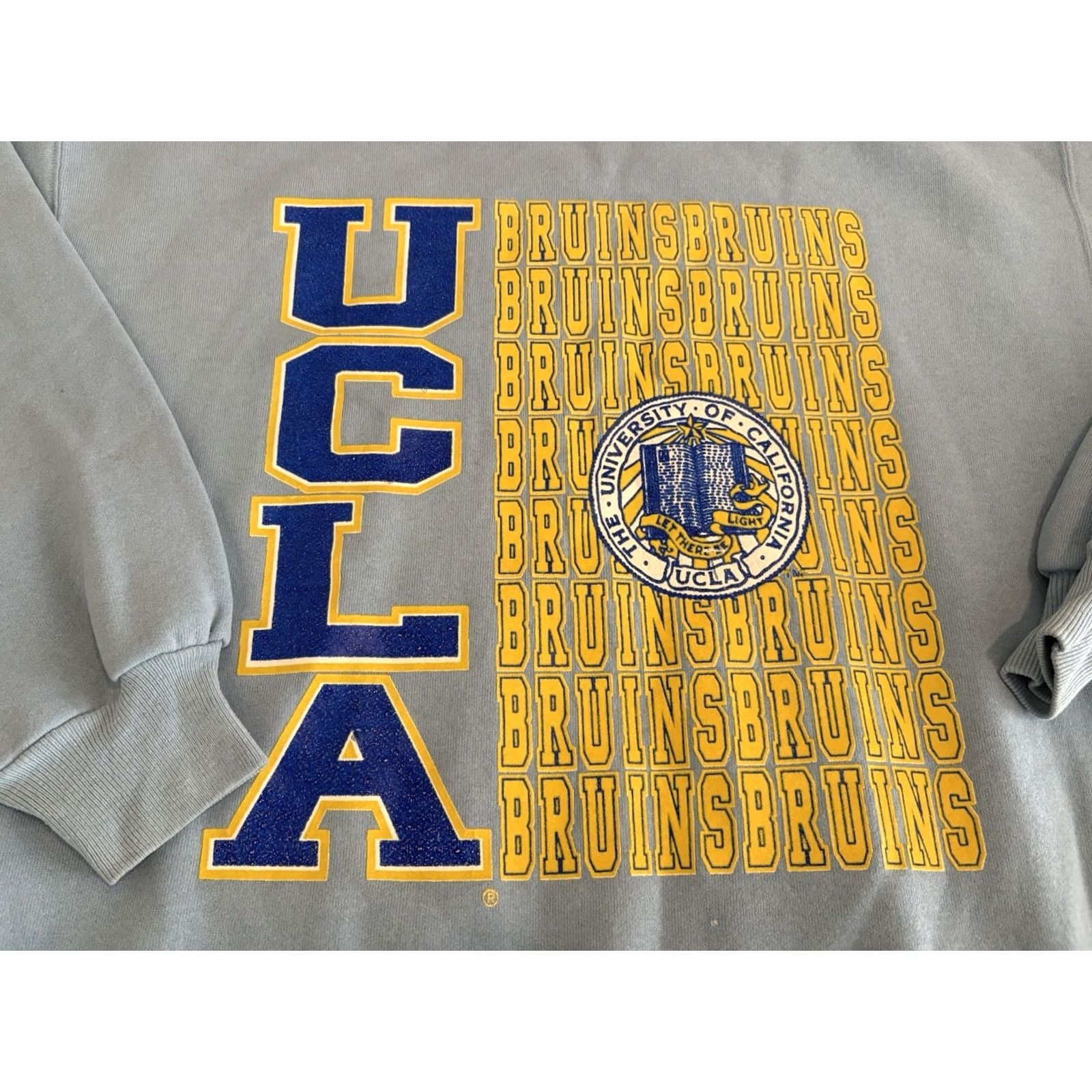 Hanes VINTAGE Hanes UCLA Bruins Blue Pullover Sweater Men XL Crew Neck 90s Retro Casual Cotton Blend United States Size US XL / EU 56 / 4 - 3 Thumbnail