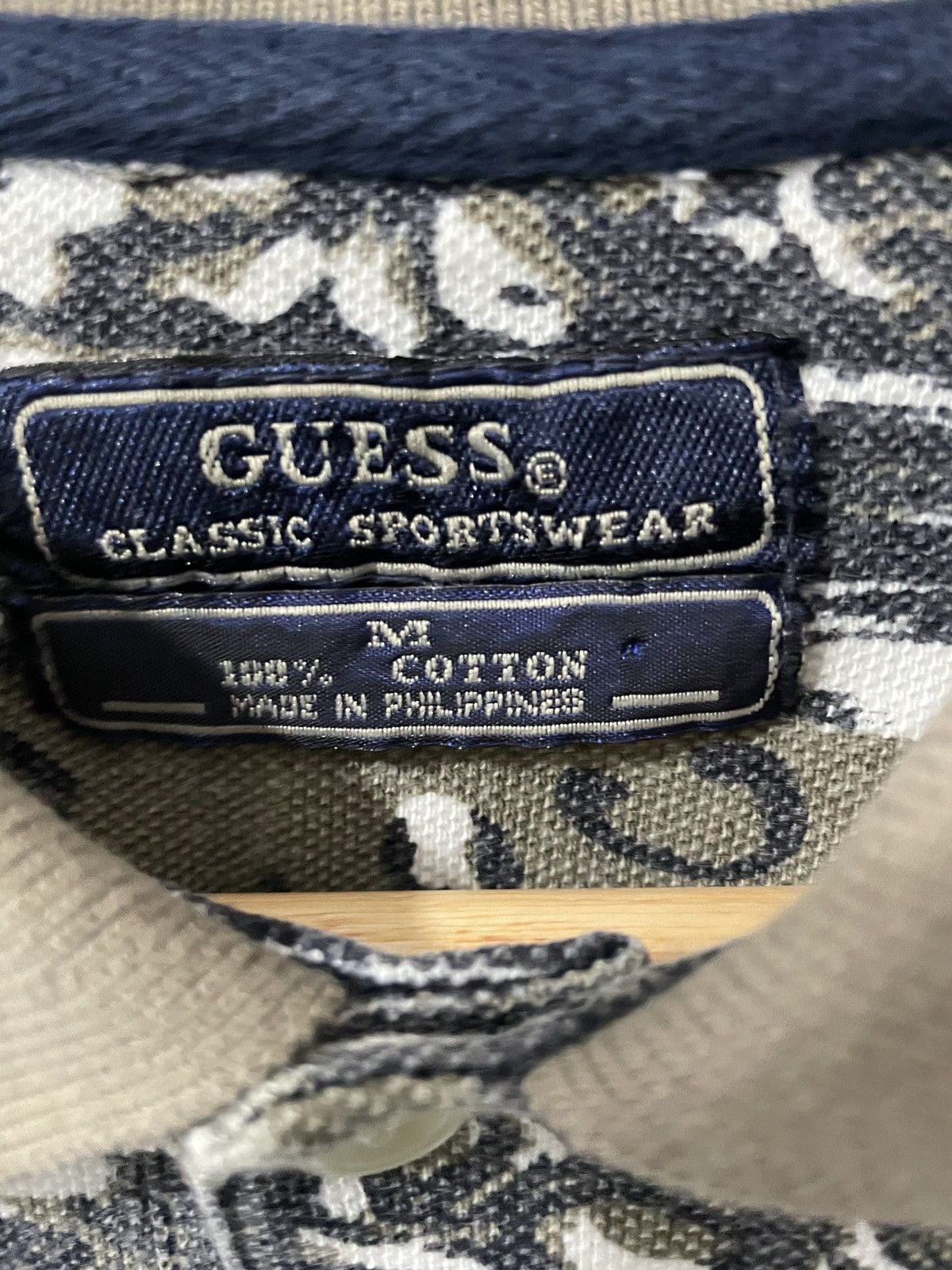 Guess Vintage Guess Classic Sportswear Print Polo Shirt Mens (111) Size US M / EU 48-50 / 2 - 5 Thumbnail