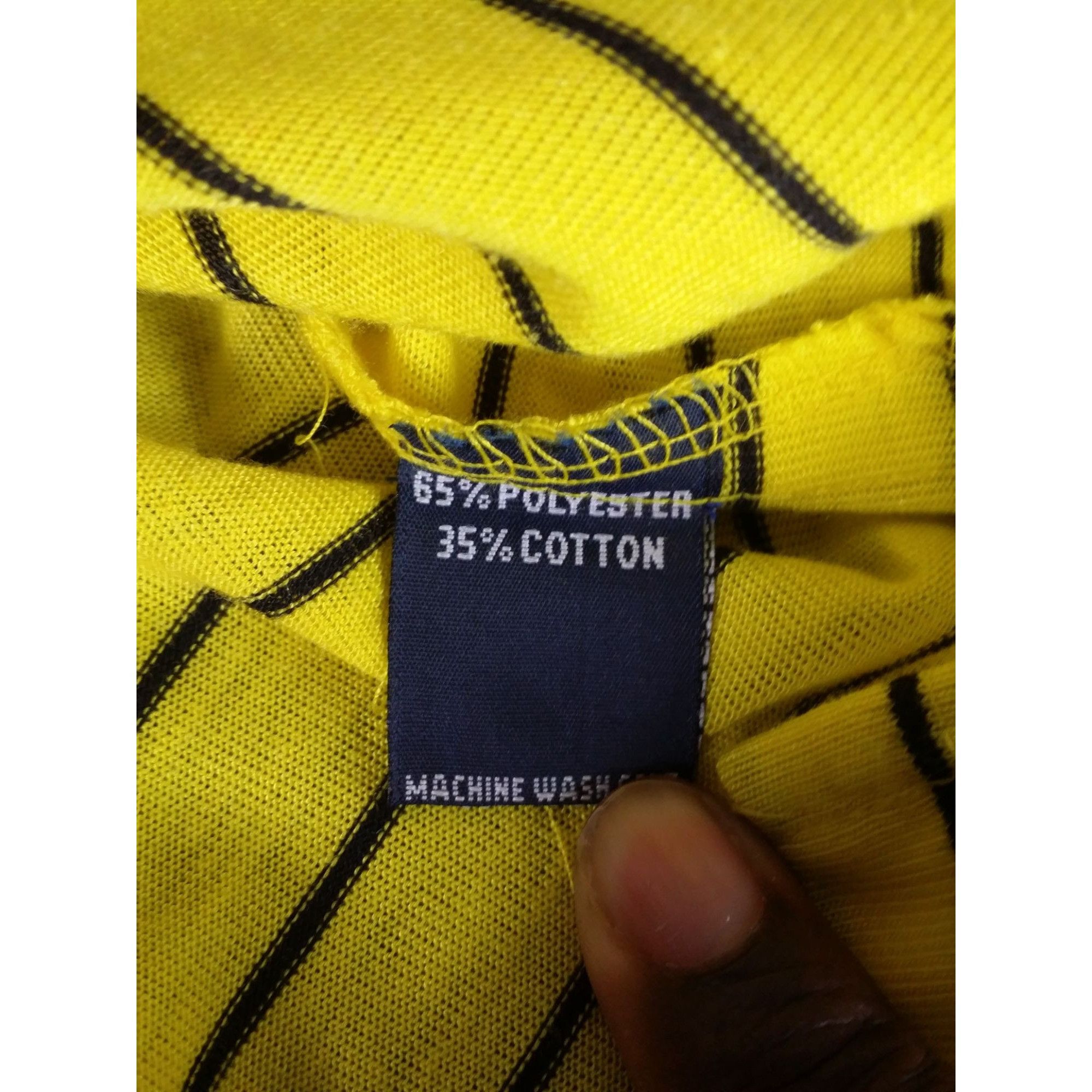 Polo Ralph Lauren Polo Ralph Lauren Tshirt Men Sz 3XL Striped Yellow Black V N Size US XXL / EU 58 / 5 - 7 Thumbnail