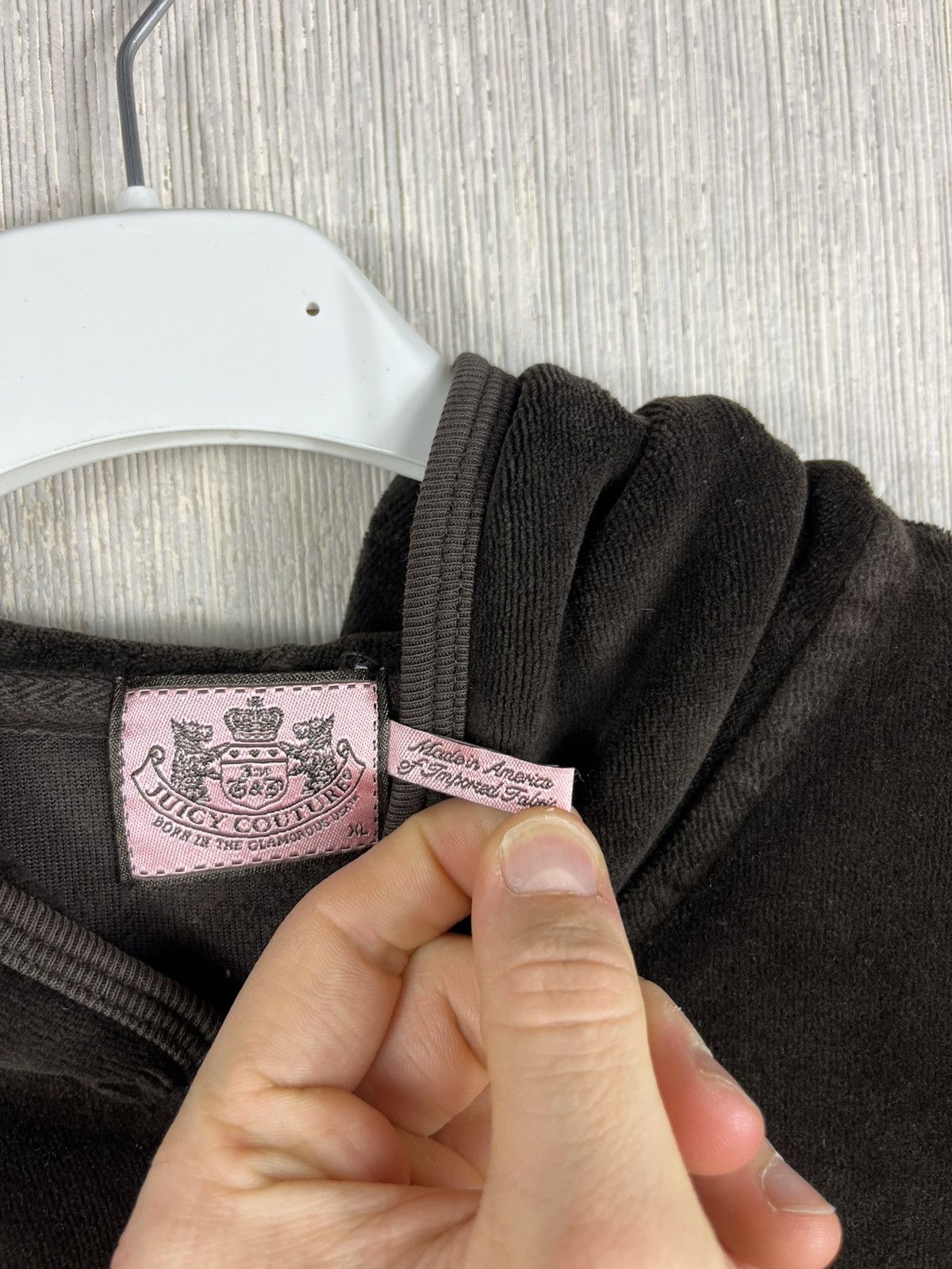 Juicy Couture × Vintage Vintage Juicy Couture y2k velvet zip hoodie sweatshirt logo Size XL / US 12-14 / IT 48-50 - 15 Thumbnail