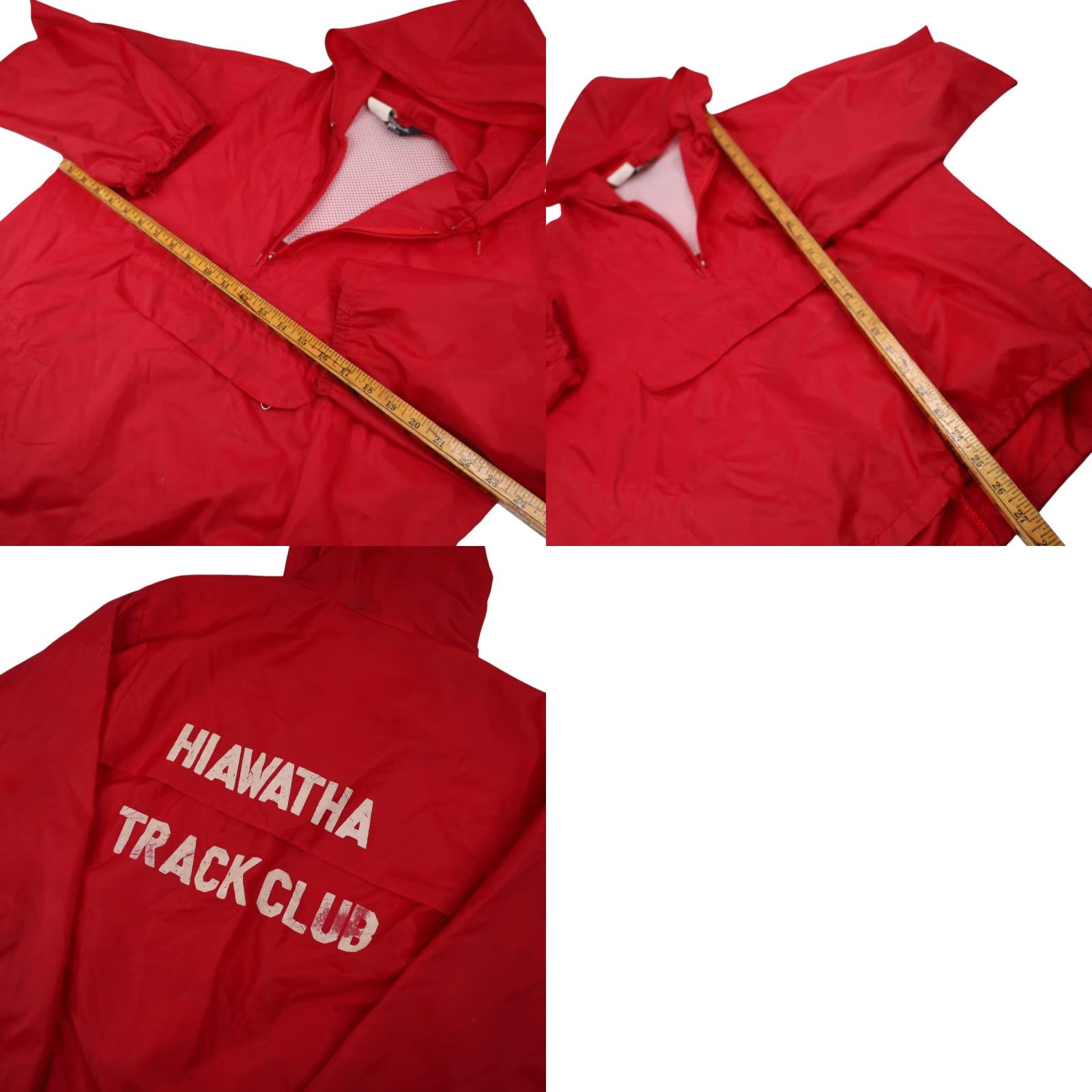 Vintage VINTAGE Hiawatha Track Club Windbreaker Jacket Red Mens Large Size US L / EU 52-54 / 3 - 8 Thumbnail
