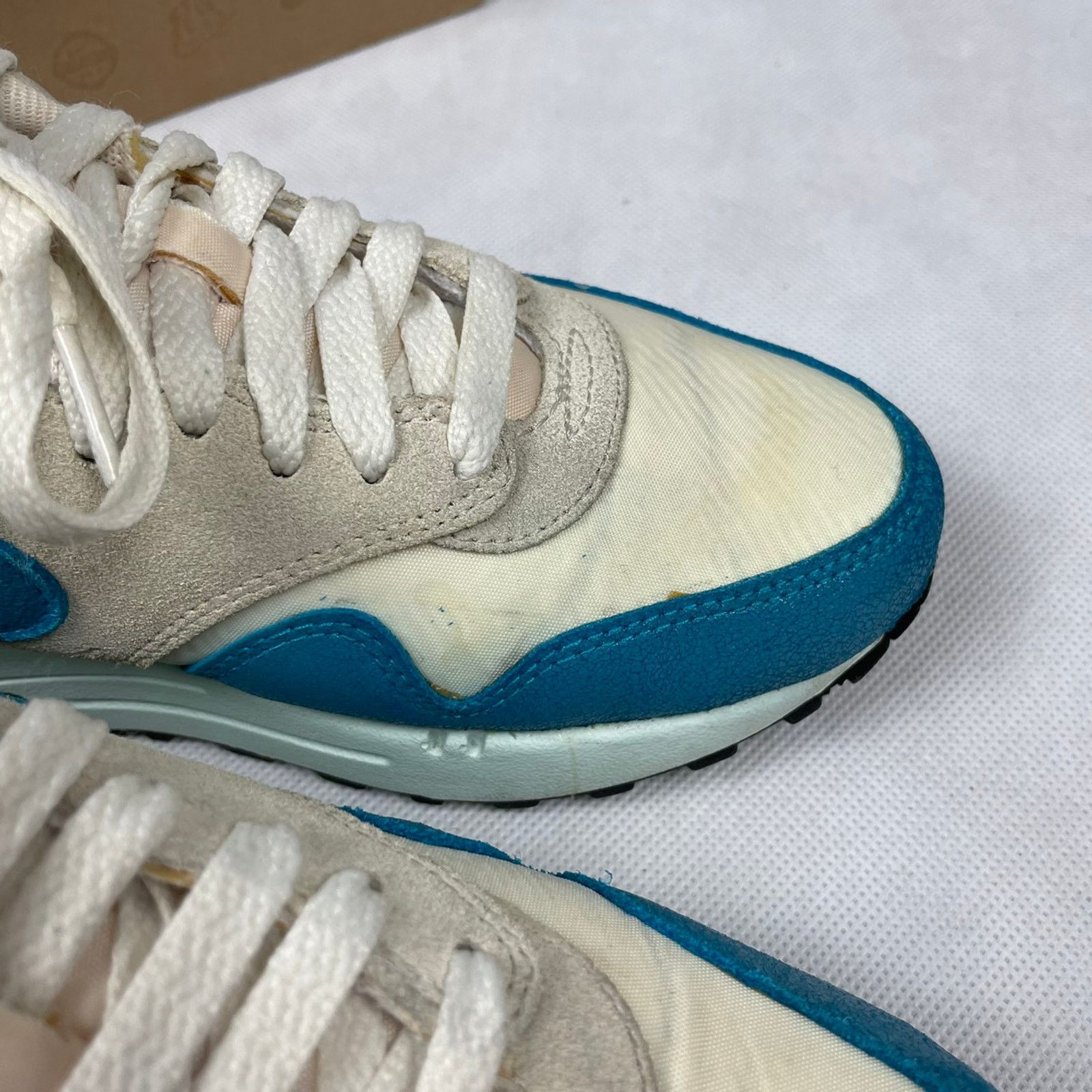 Nike × Vintage Nike Air Max 1 Vintage Sail Neo Turquoise Size US 6,5 Size US 6.5 / IT 36.5 - 9 Thumbnail