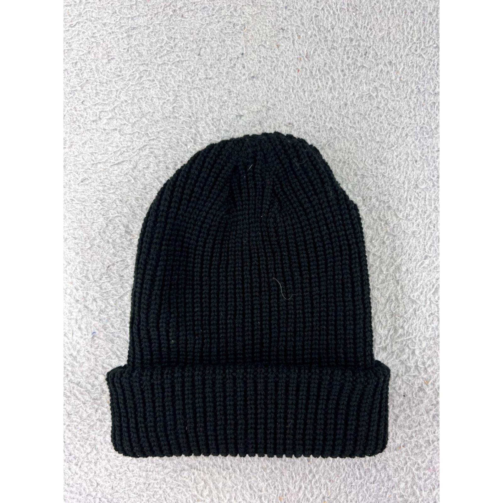 Vintage Unbranded Beanie Hat Adult One Size Black Knit 100% Acrylic USA Mens Size ONE SIZE - 3 Thumbnail