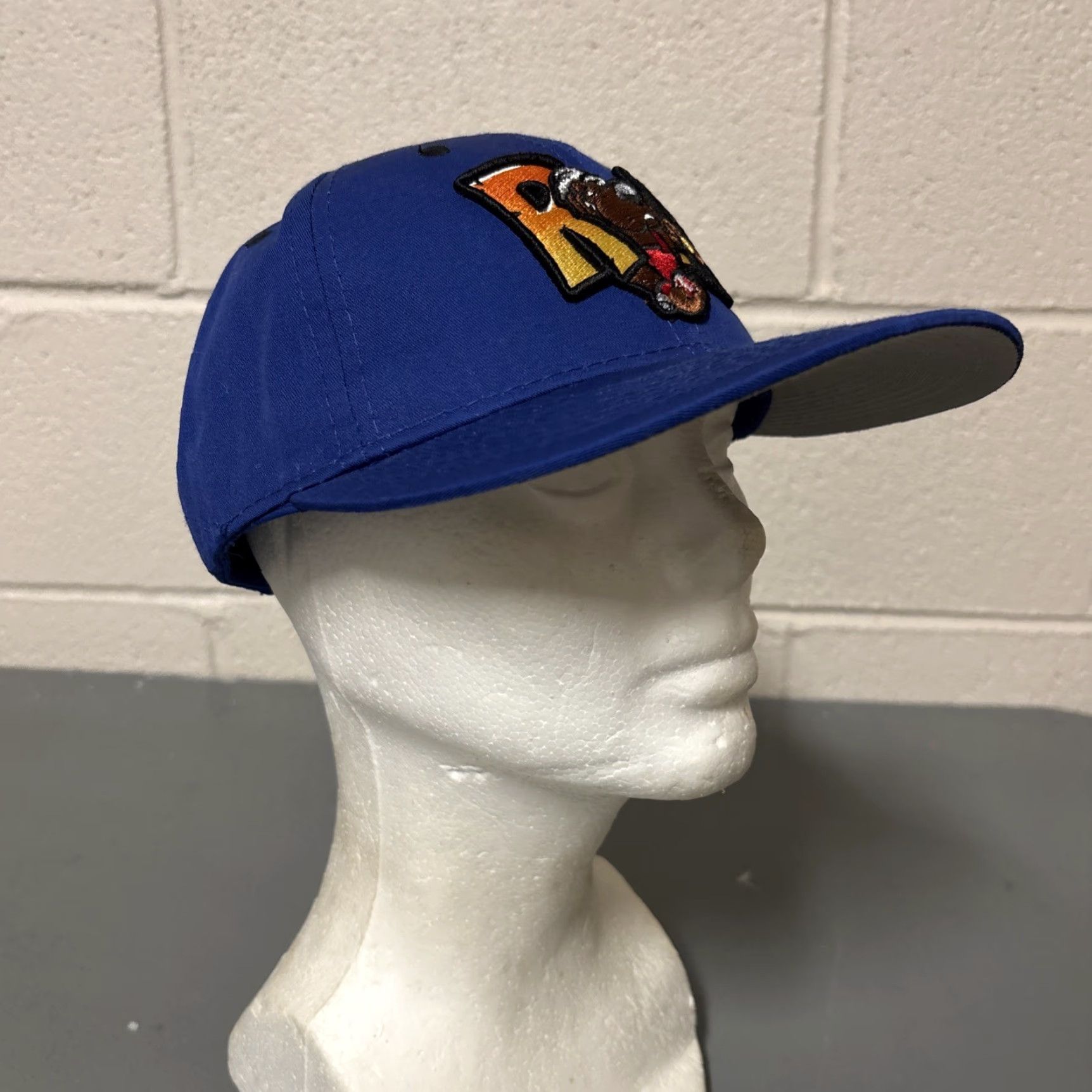 Vintage Midland Texas Rock Hounds Mascot Embroidered Minor League Baseball Cap Adj. Men Blue S/M Adjustable Cotton Canvas Baseball Cap Size ONE SIZE - 2 Thumbnail