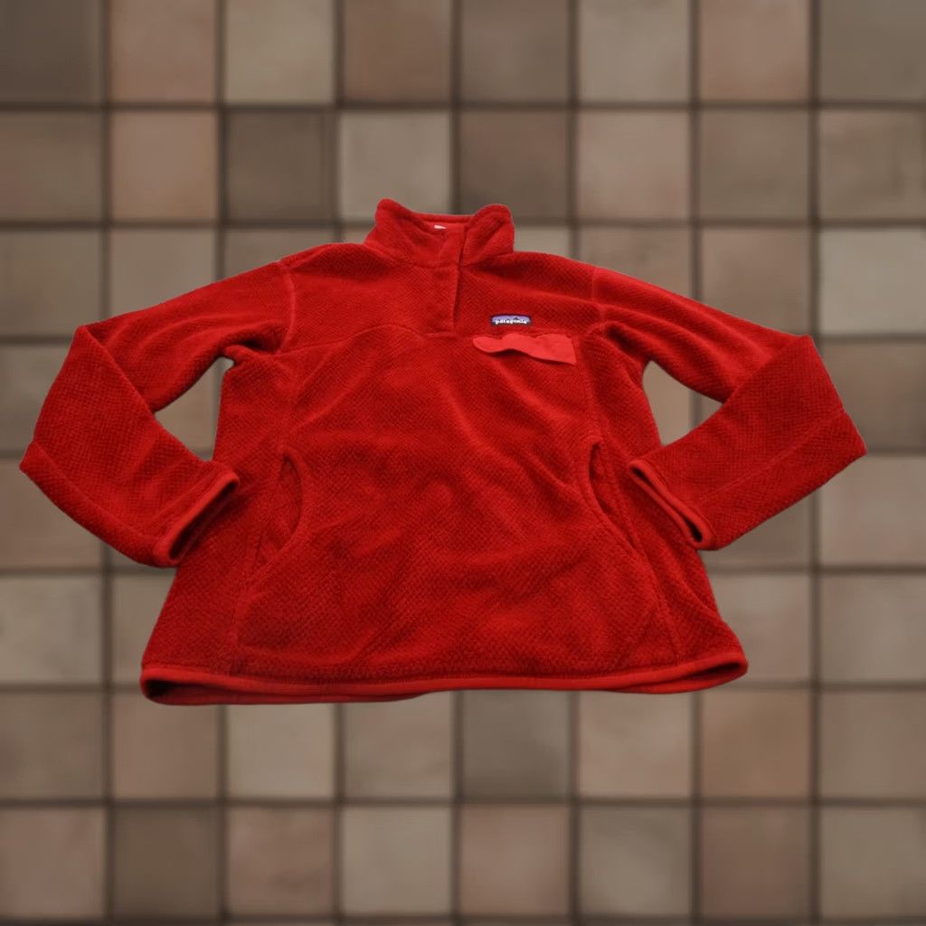 Patagonia Patagonia Jacket Womens M Red Snap Fleece Outdoor Casual Windproof Pockets Thermal 90s Style Womens Size M / US 6-8 / IT 42-44 - 1 Thumbnail