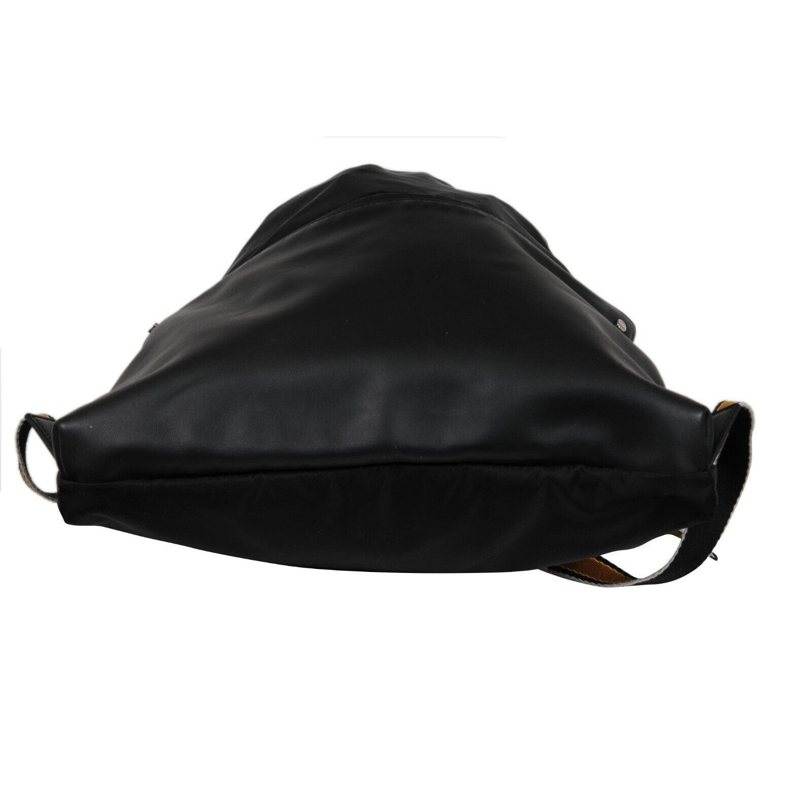 Fendi Nylon Vitello Drawstring Backpack Black Leather Size ONE SIZE - 11 Thumbnail