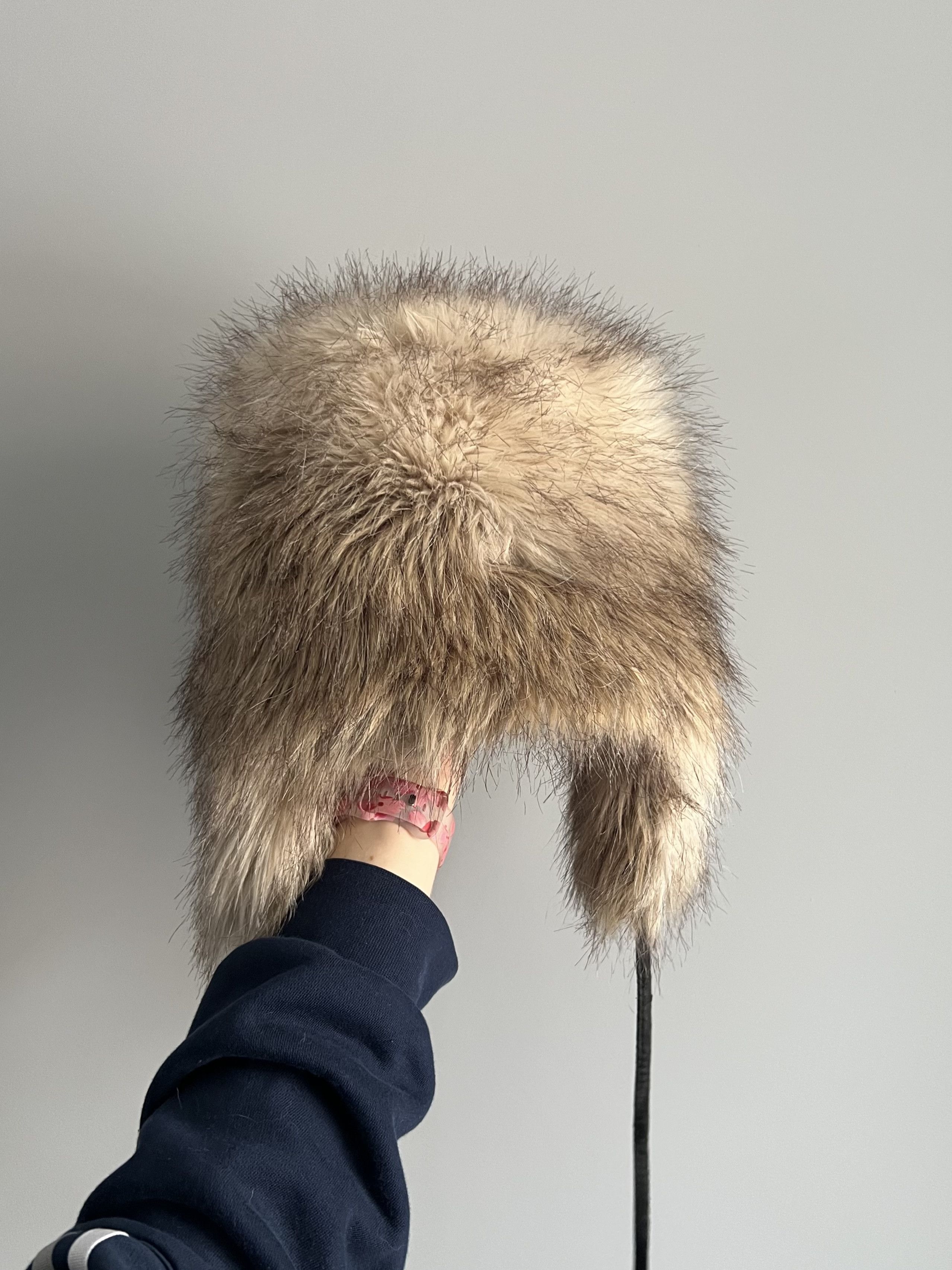 Japanese Brand Amazing Faux Fur Y2K Ushanka Hat (Trapper Hat) Size ONE SIZE - 3 Thumbnail
