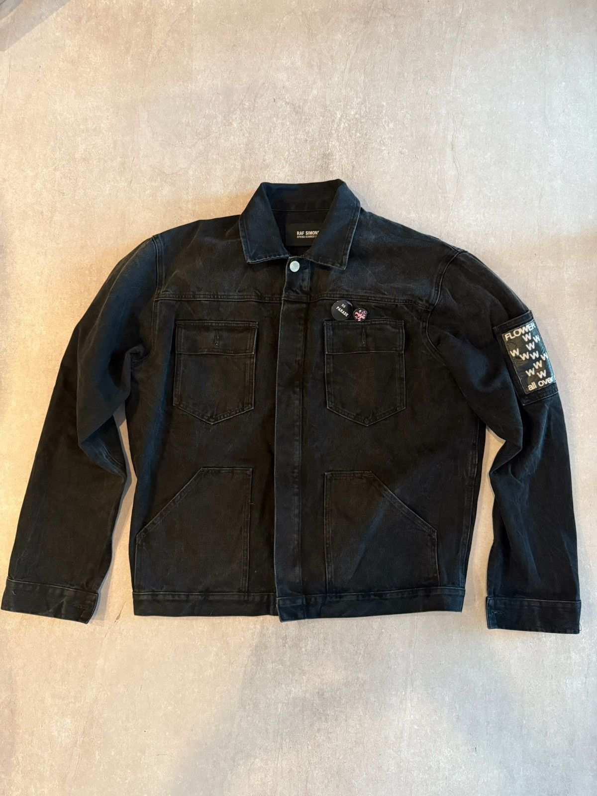 Raf Simons Raf Denim Trucker (Black) Size US XL / EU 56 / 4 - 1 Thumbnail