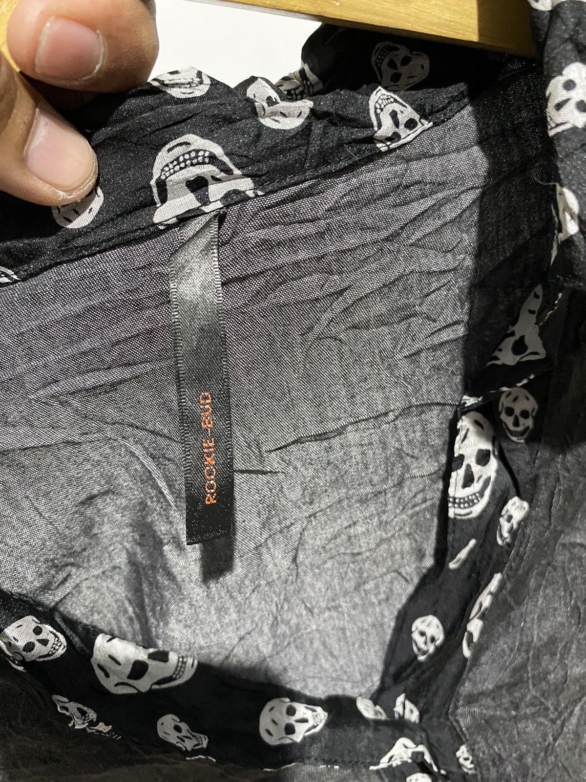 Hysteric Glamour × Japanese Brand Alexander McQueen style Rockie-Bud skull longsleeve washed Size US M / EU 48-50 / 2 - 6 Thumbnail