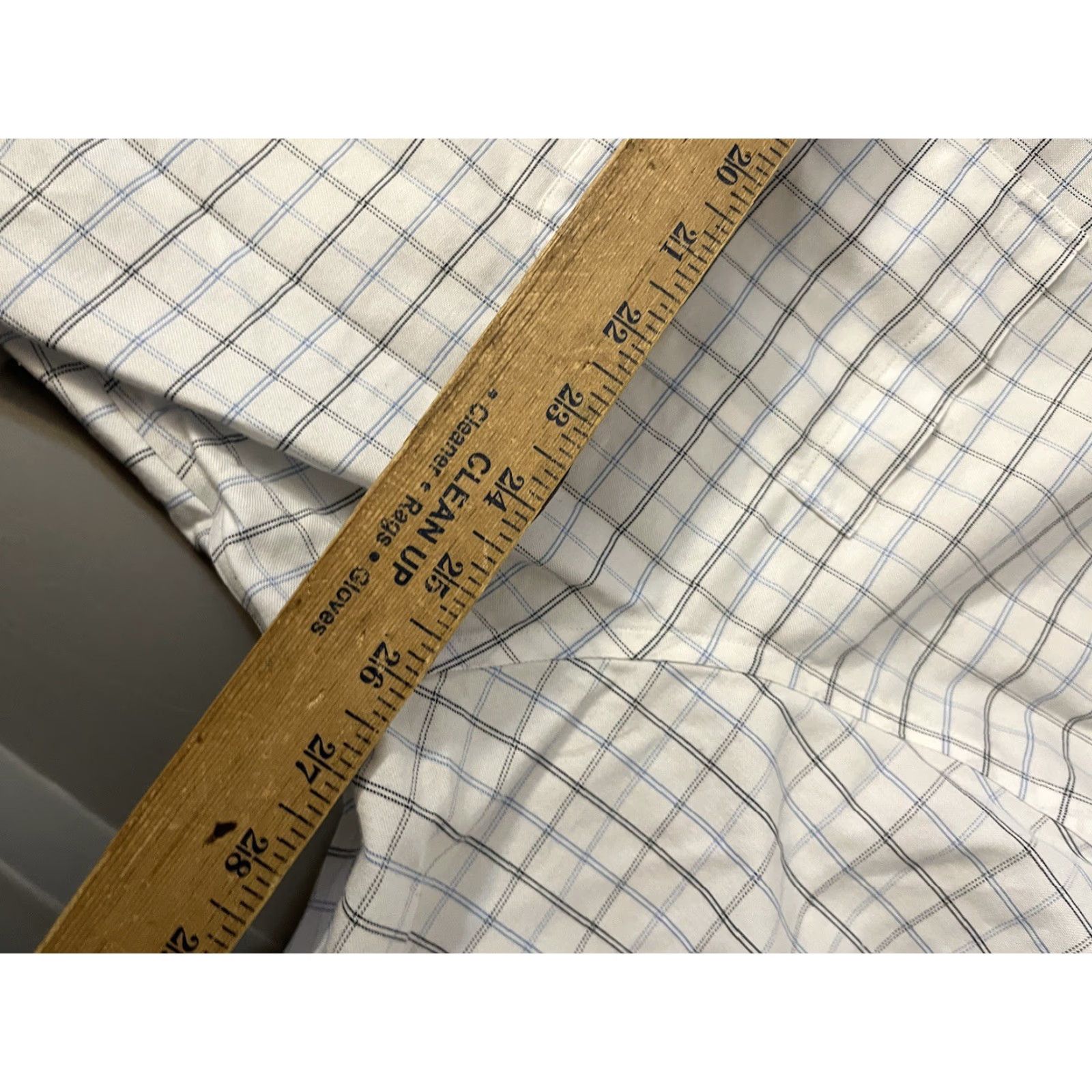 Lands' End Lands' End Flannel Shirt Women's 2XL White Plaid Cotton Button Up Size XXL / US 16-18 / IT 52-54 - 5 Thumbnail