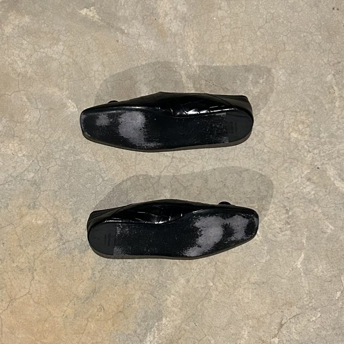 Balenciaga × Designer Balenciaga Cosy Flat Croc Embossed Leather Loafers US 9 Size US 9 / EU 42 - 4 Thumbnail