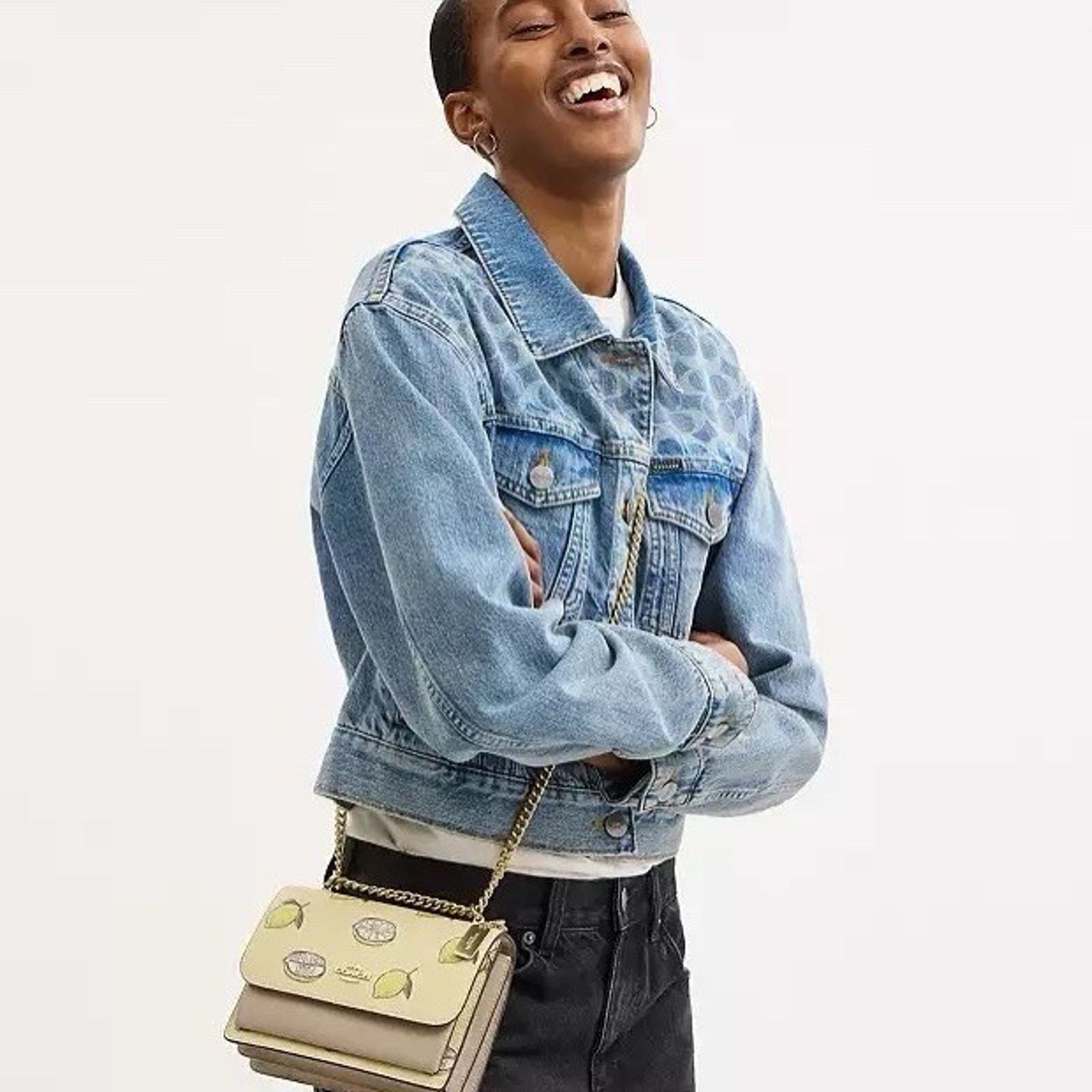 Coach NWT Coach Mini Klare Crossbody Bag Lemon CAN24 Garden Glade Size ONE SIZE - 9 Thumbnail