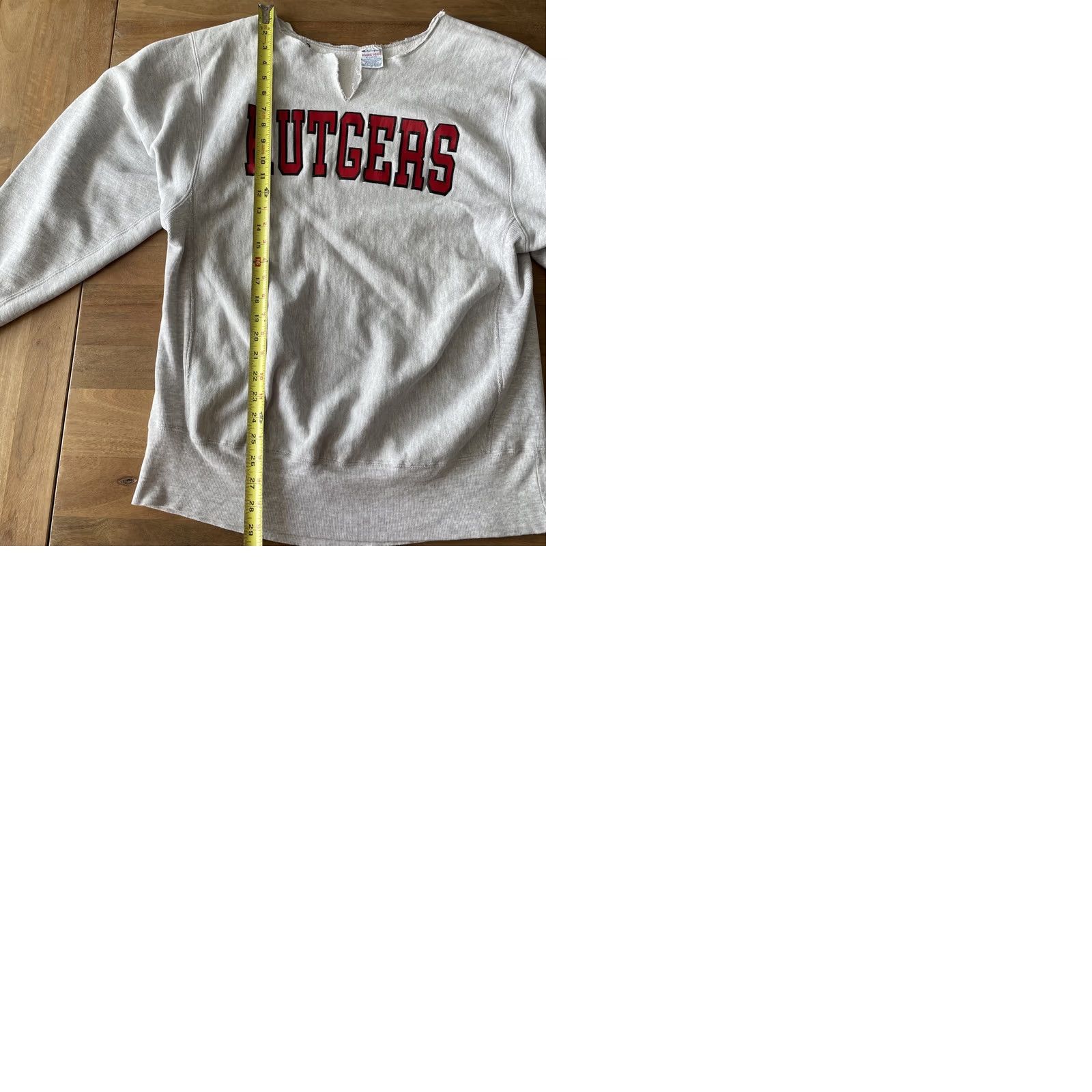 Champion VINTAGE Champion Reverse Weave Sweatshirt XL Rutgers University Gray Sweatshirt Mens 80s University Grunge Retro Logo Graphic Print Size US XL / EU 56 / 4 - 9 Thumbnail