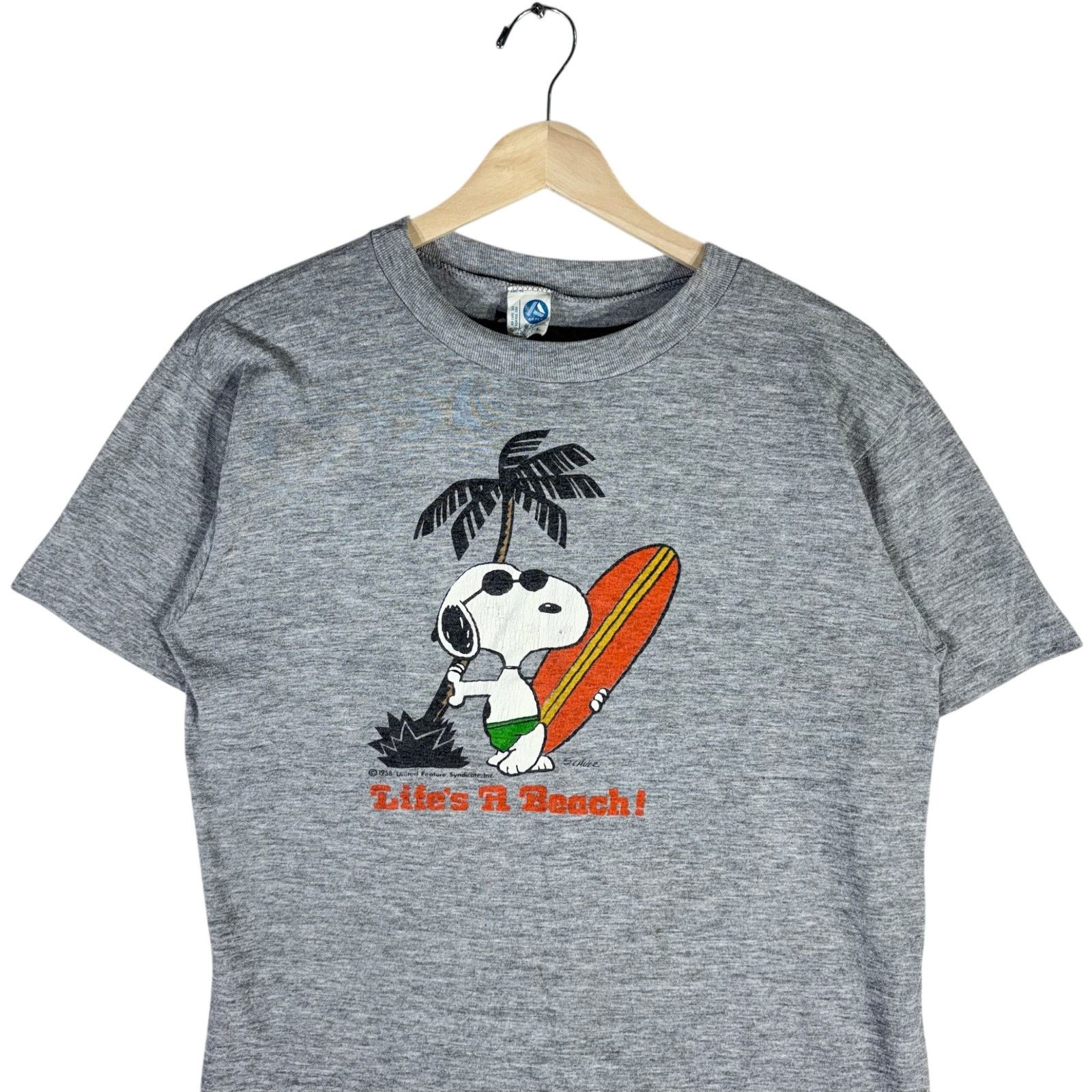 Vintage Vintage Peanuts Snoopy Life's A Beach Tee Large Size US L / EU 52-54 / 3 - 2 Thumbnail
