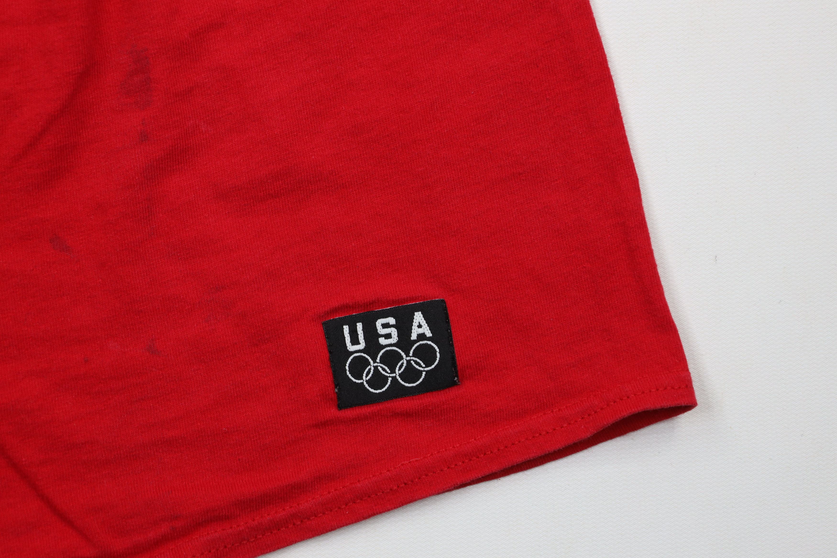 Vintage Vintage 90s USA Olympics Spell Out Above Knee Shorts USA Size US 32 / EU 48 - 5 Thumbnail