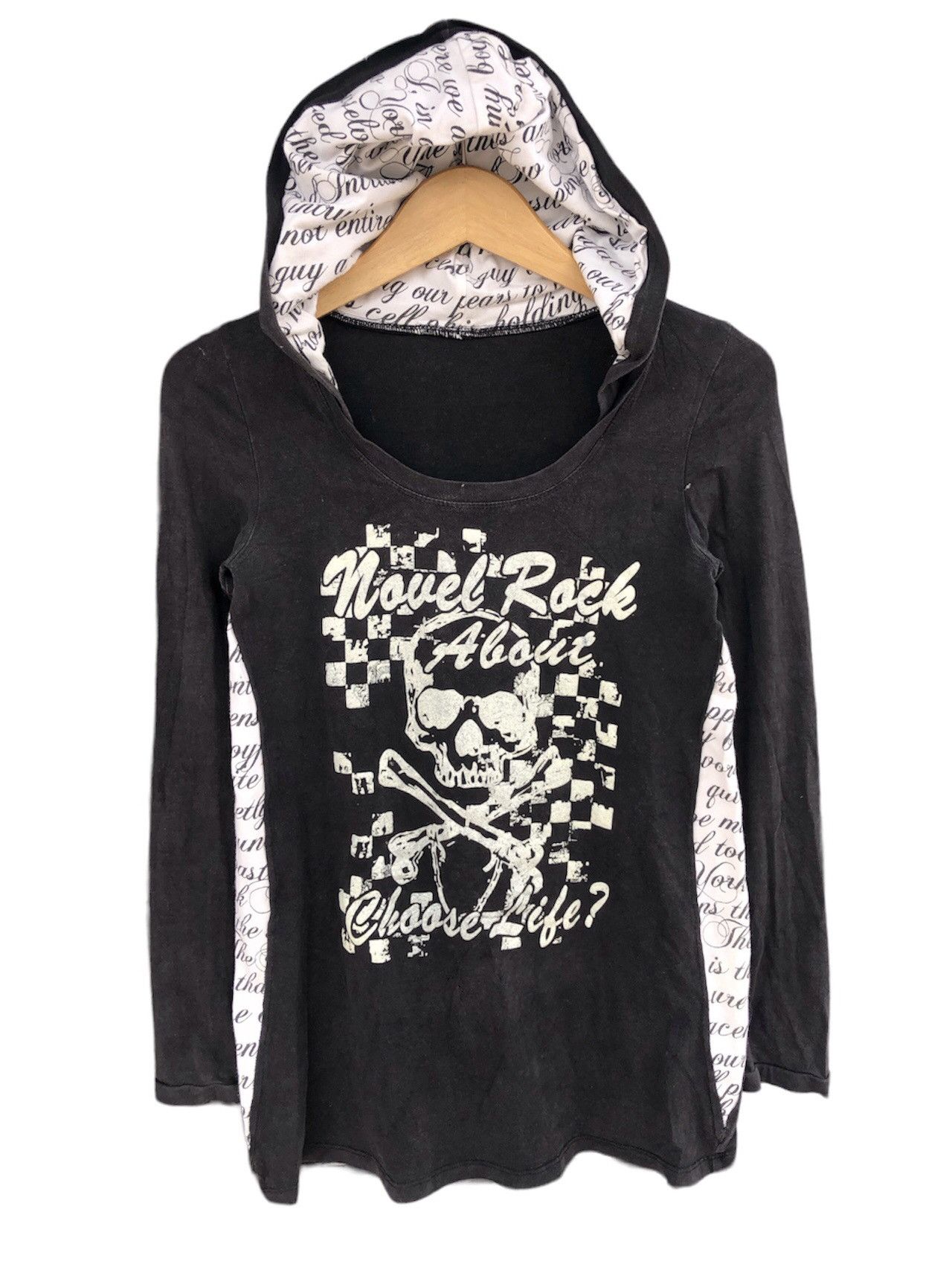 Japanese-EdyLine Skulls Rock Long sleeve Hoodie LGB Style