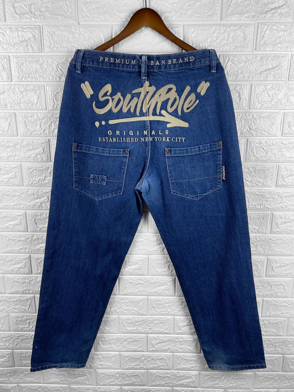 Southpole Vintage South Pole big logo jeans Size US 34 / EU 50 - 1 Thumbnail