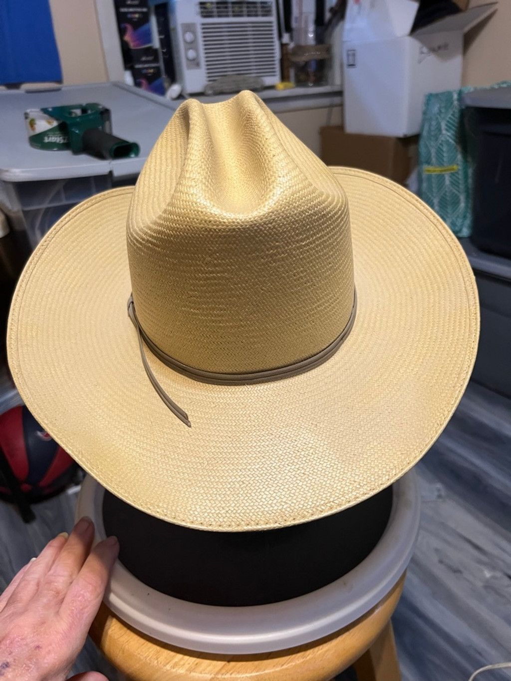 The Unbranded Brand Men's Unbranded Cowboy Hat, One Size, Beige Size 42 - 3 Thumbnail